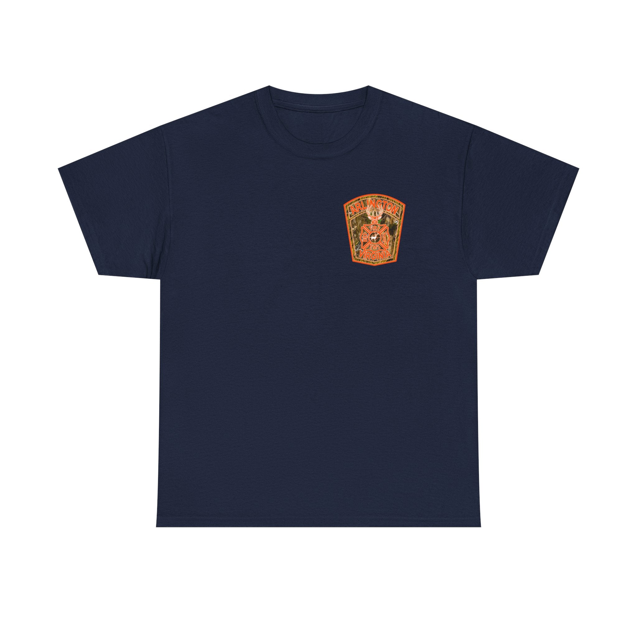 Heavy Cotton Unisex Tee - Arlington Camo Deer Hunter