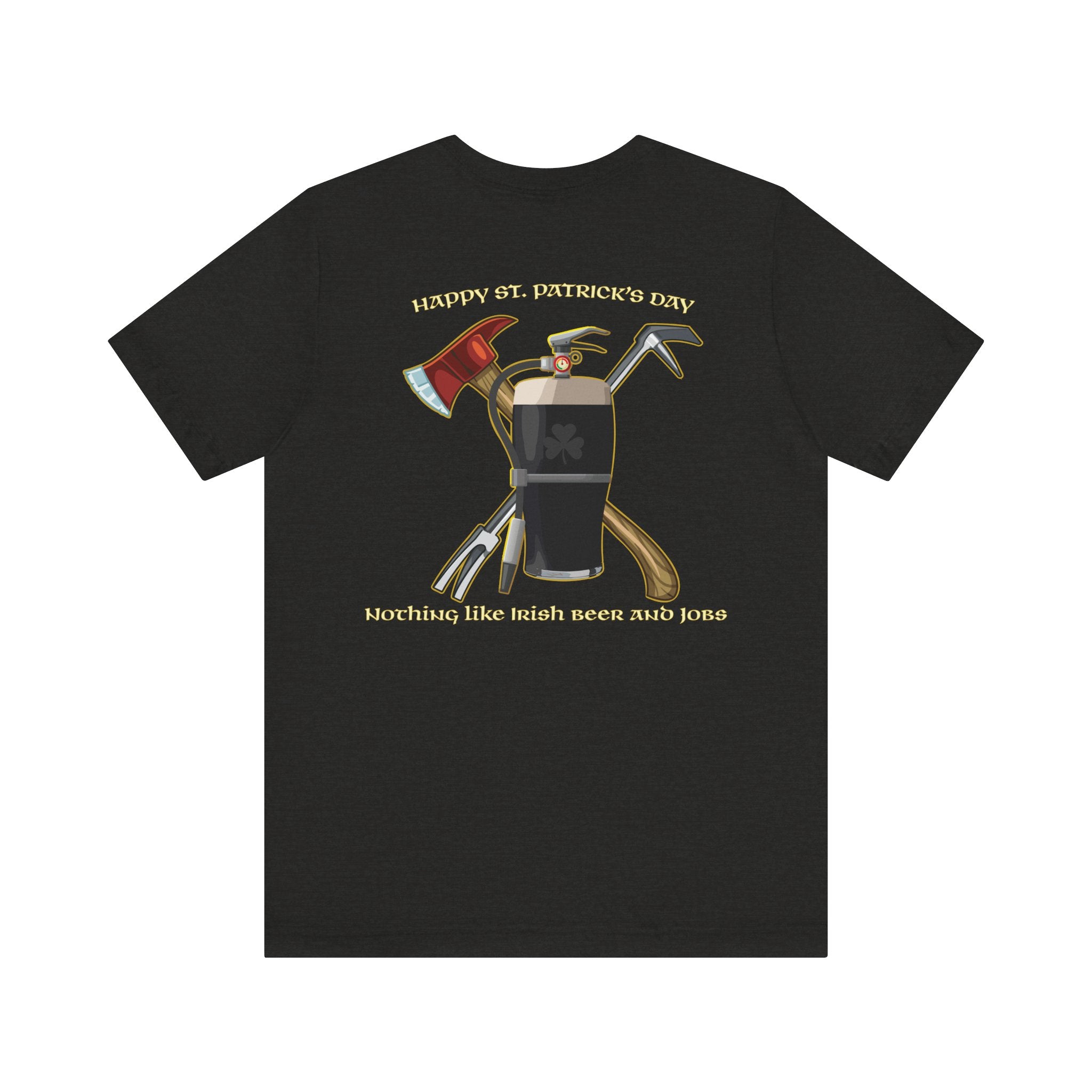 St. Patrick's Beer Fire - Bella-Canva Jersey Cotton Unisex Tee