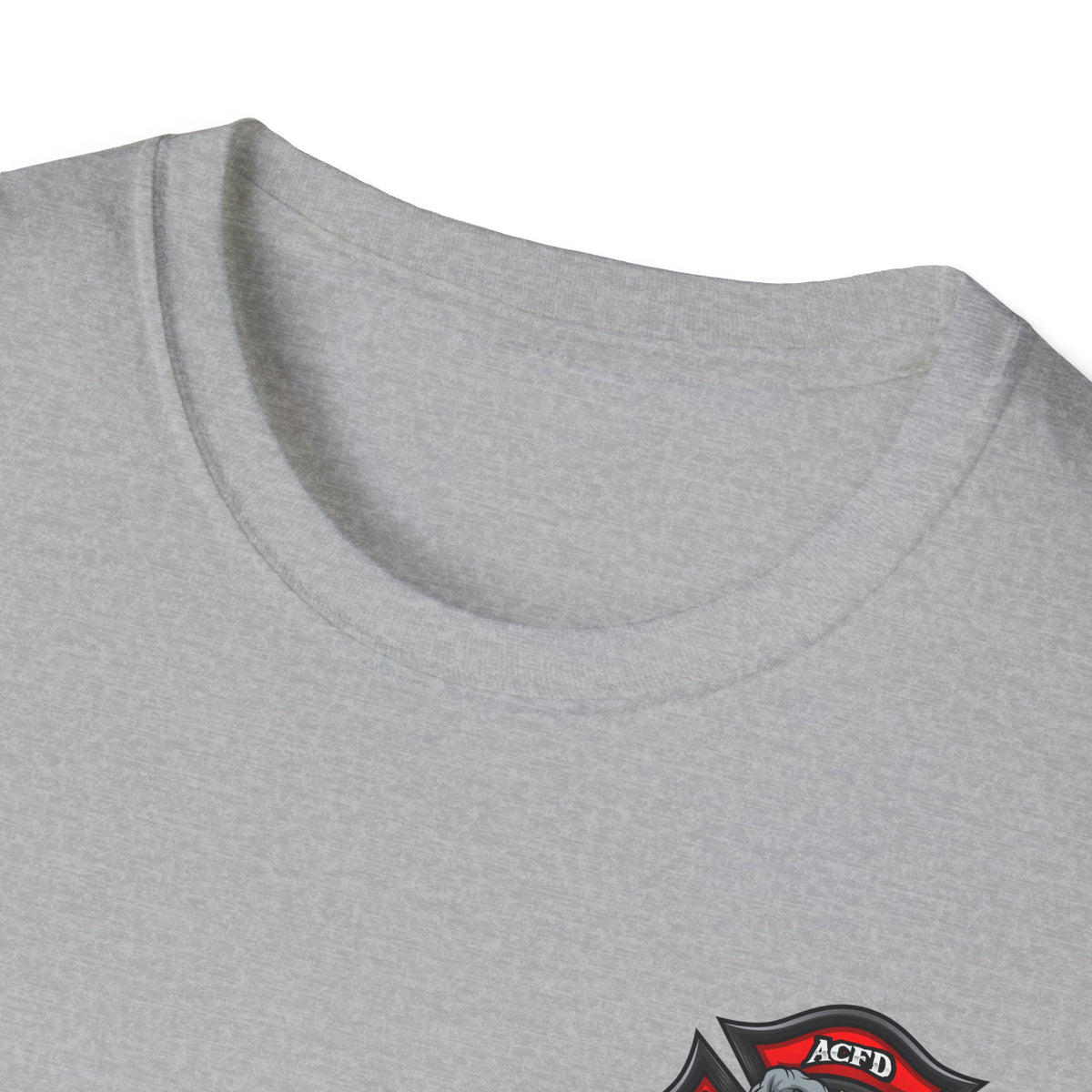 Station 3 Rhino Logo Firefighter Back - Gildan Soft Cotton Softstyle T-Shirt