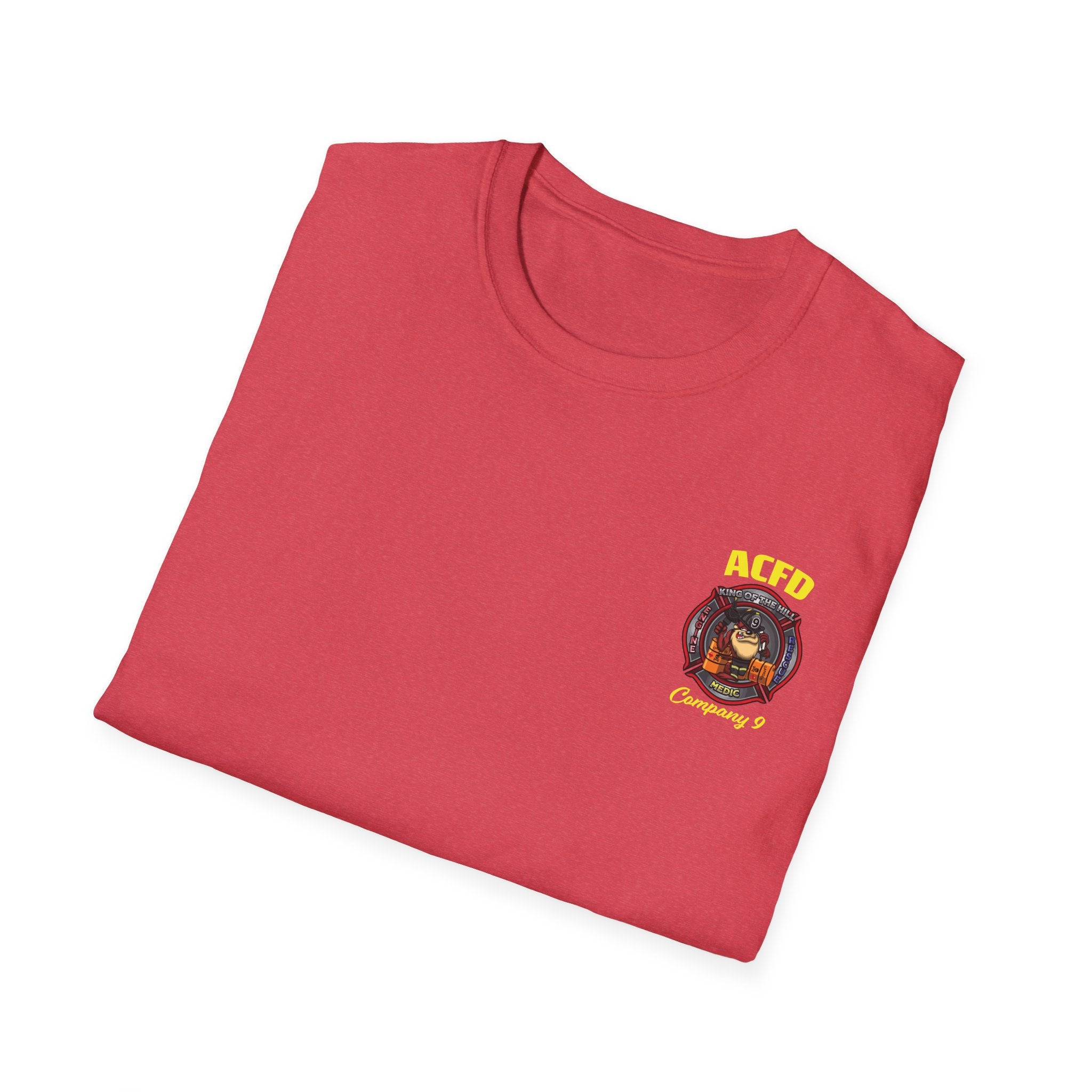 Station 9 Taz Front / Officer Rescue 9 back - Gildan Soft Cotton Softstyle T-Shirt