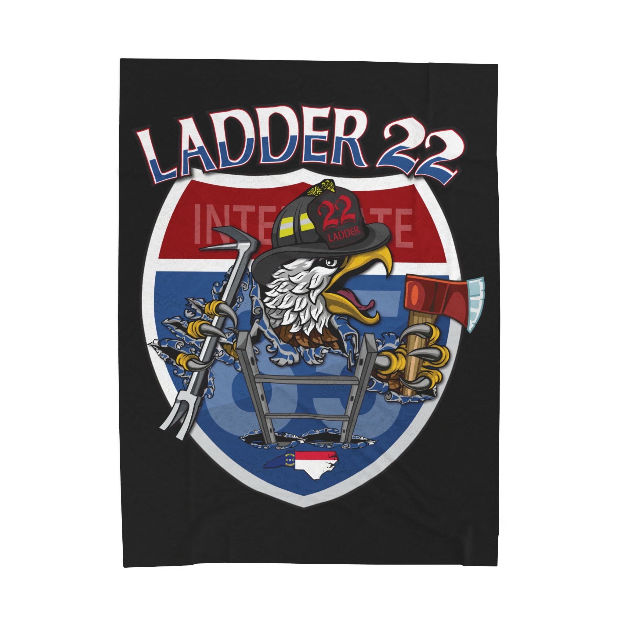 Thomasville NC Fire (version 1) - Velveteen Plush Blanket