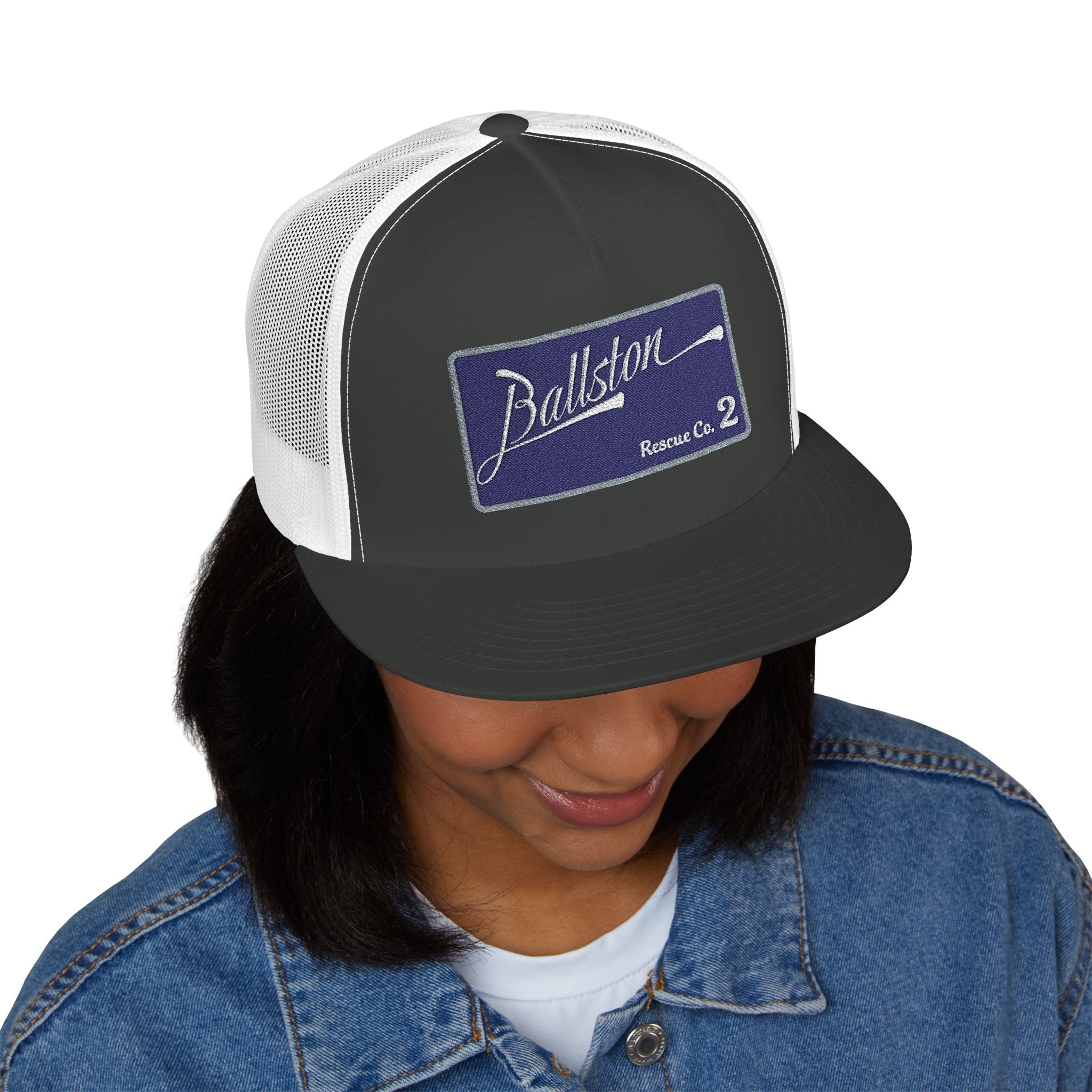 Arlington Ballston Rescue Co. 2  - 5 Panel Trucker Cap (Embroidery)