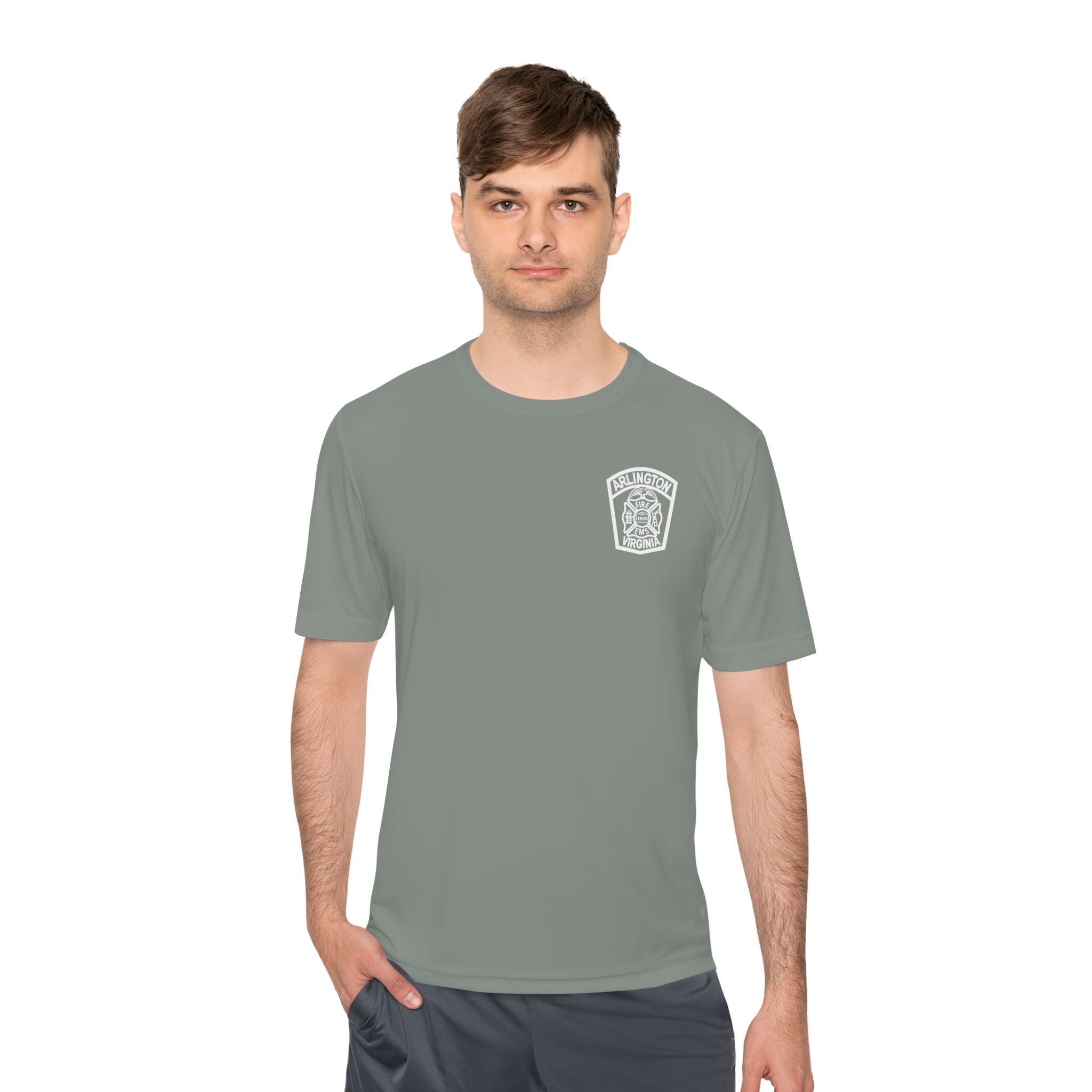 ACFD Firefighter Old Patch - Sport-Tek ST350 Unisex Moisture Wicking Tee