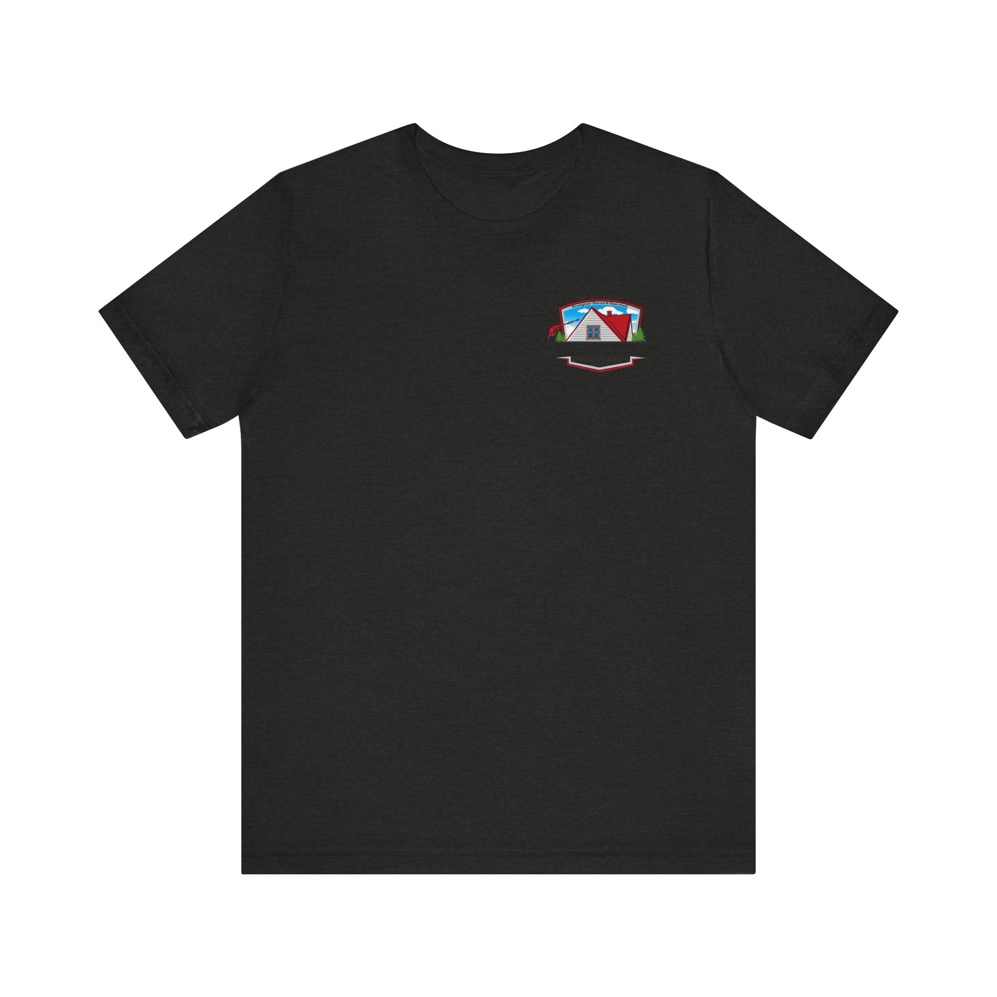 Pierson Pro Wash White Shirt Logo - Bella+Canvas Soft Unisex Tee