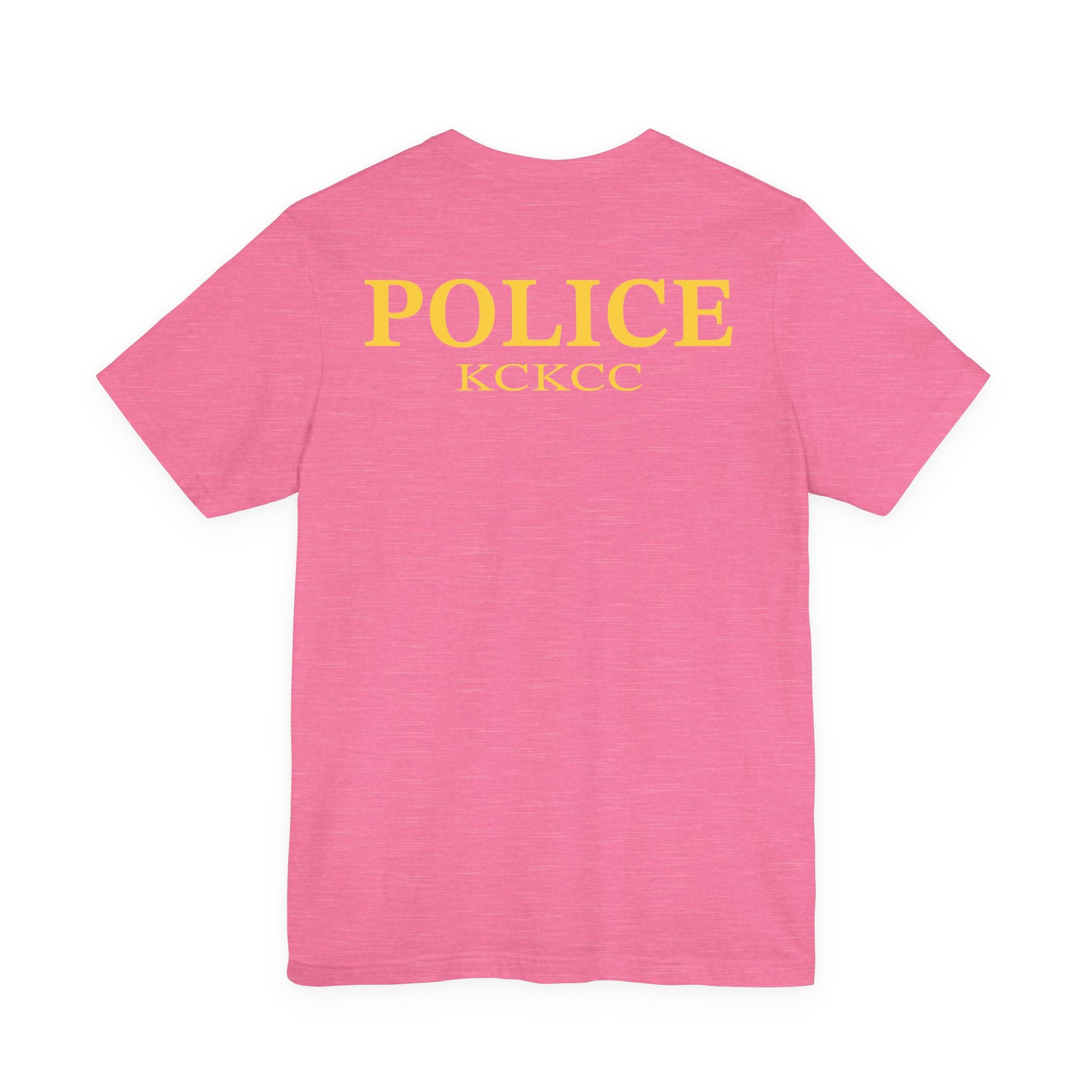 KCKCC Police Patch Black & White - Unisex Jersey Short Sleeve Tee