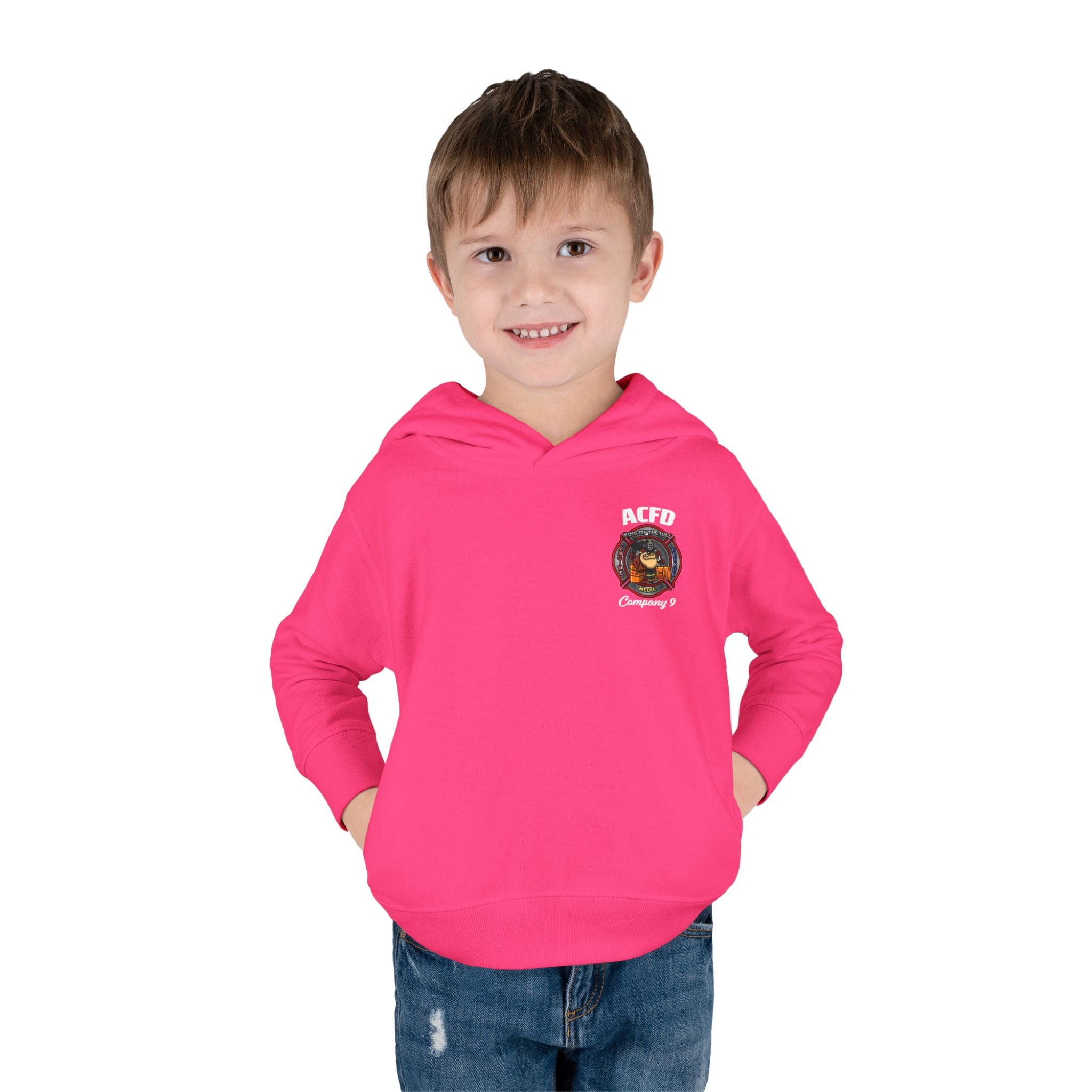 Station 9 Engine - Toddler Pullover Fleece Hoodie