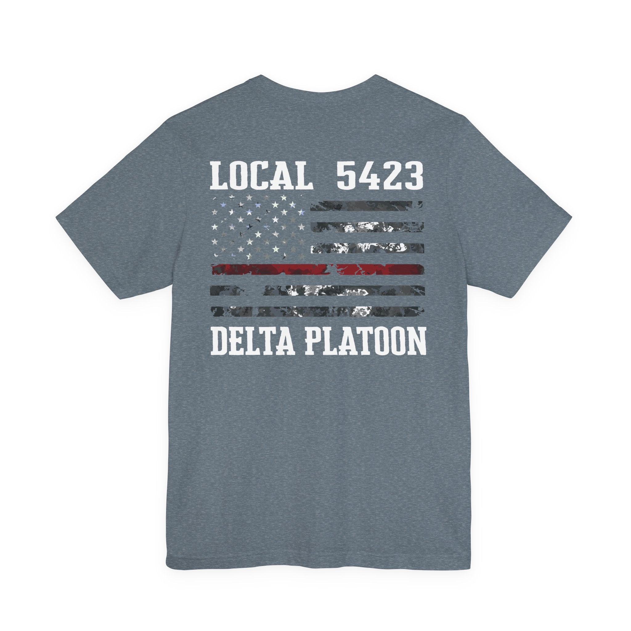 Manheim Township Local Delta Platoon Local white - Bella+Canvas Soft Unisex Tee