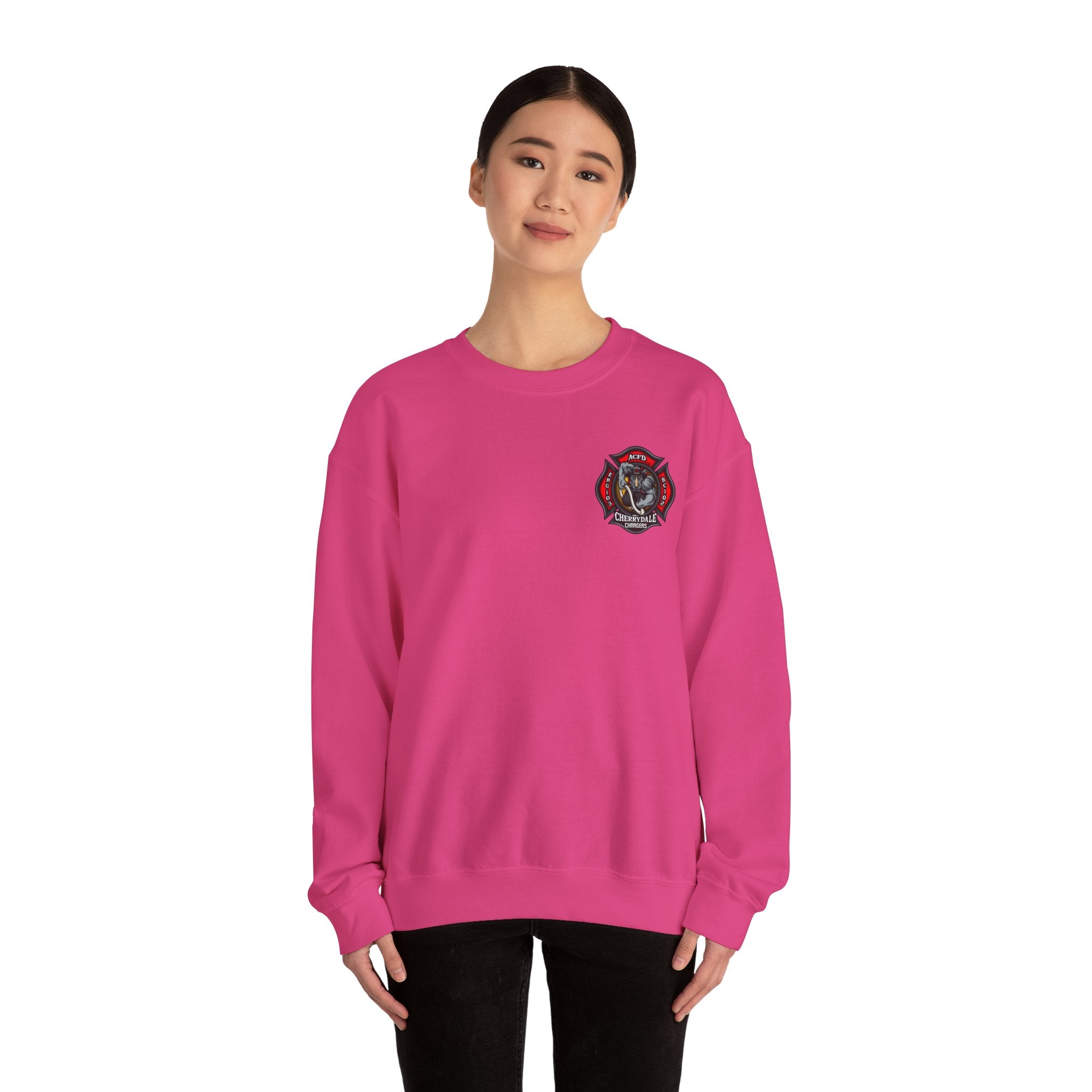 Arlington Station 3 Rhino Front/ACFD FF Back - Gildan Sweatshirt Unisex Heavy Blend™