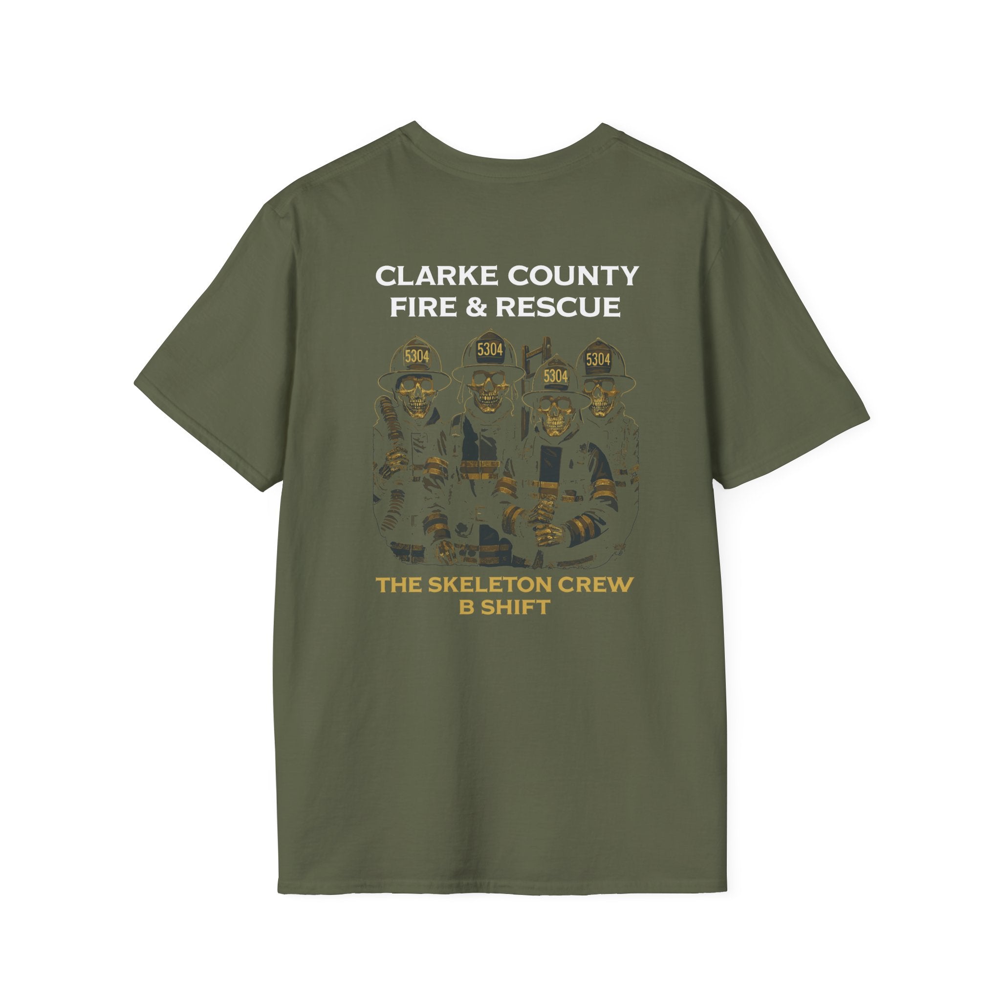 Clarke County B Shift version 1 (Portion of Proceeds go to Local 5304)  - Gildan Soft Cotton Softstyle T-Shirt