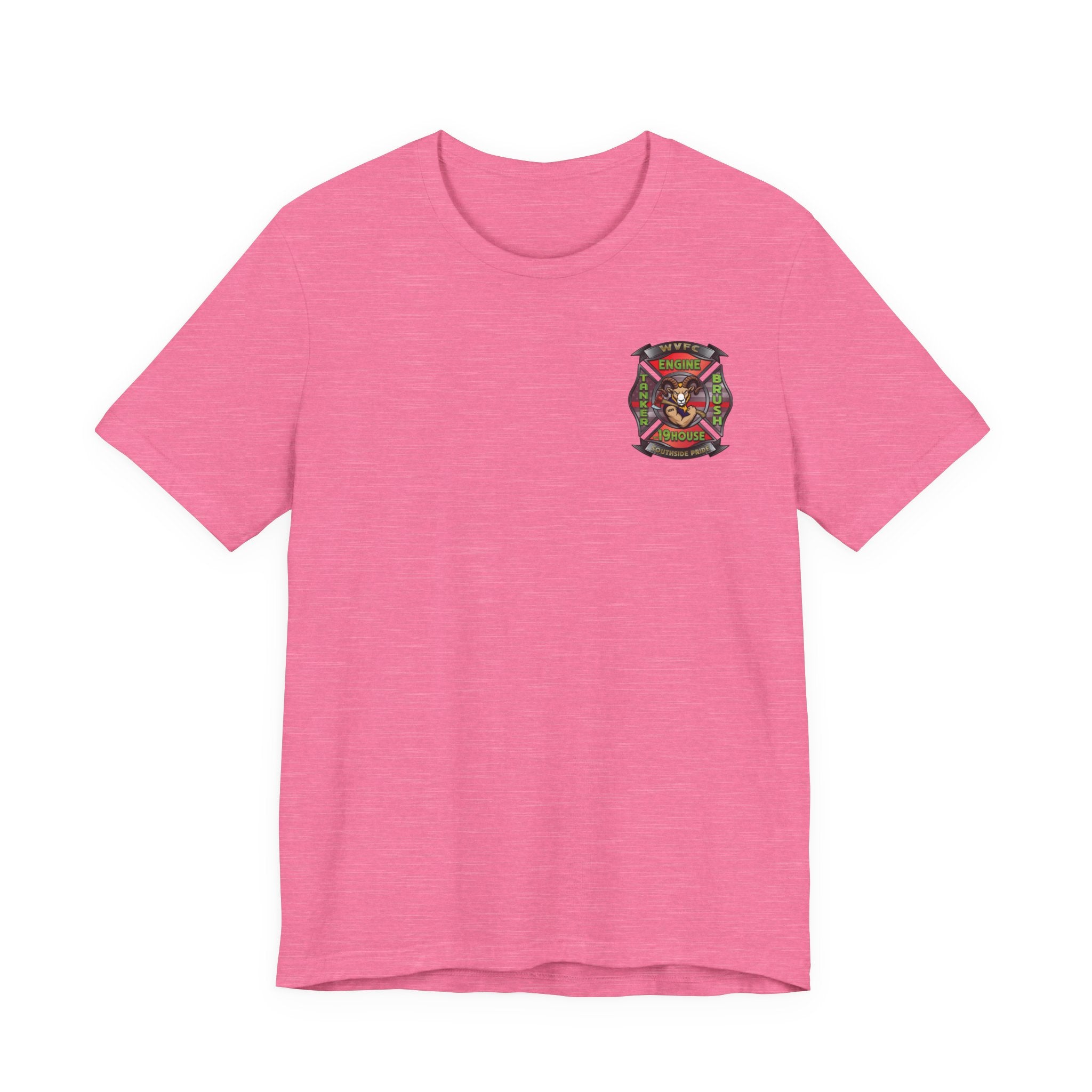 WVFC Goat Logo 2 Version 2 US Flag - Unisex Jersey Short Sleeve Tee