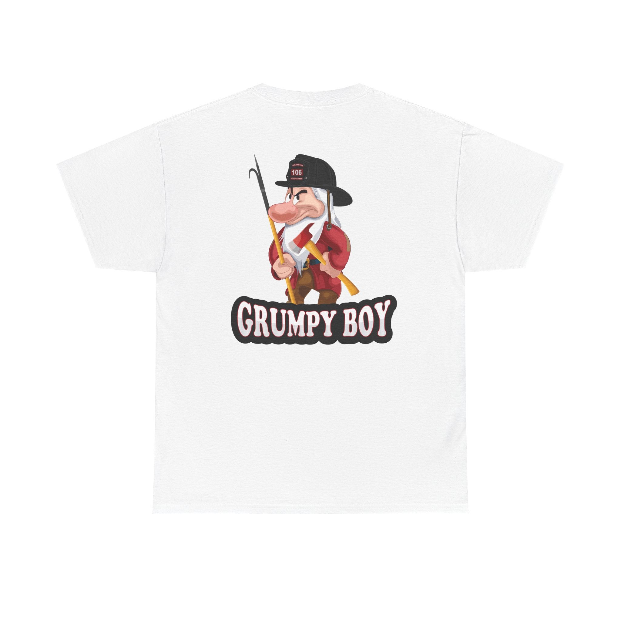Grumpy Boy Firefighter - Heavy Cotton Unisex Tee