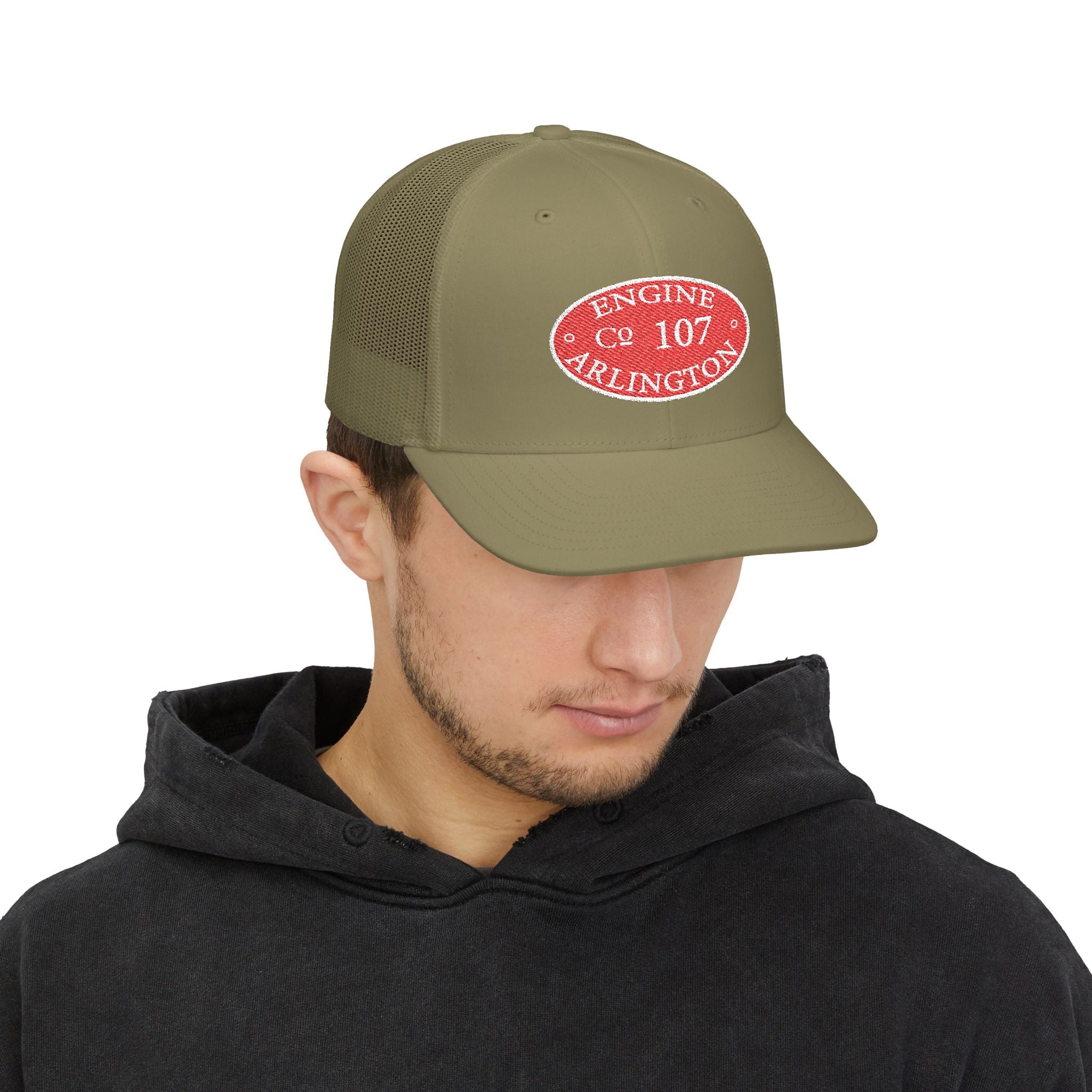 Arlington Engine 7 Circle Patch - (Richardson 112 Style Hat) Snapback Trucker