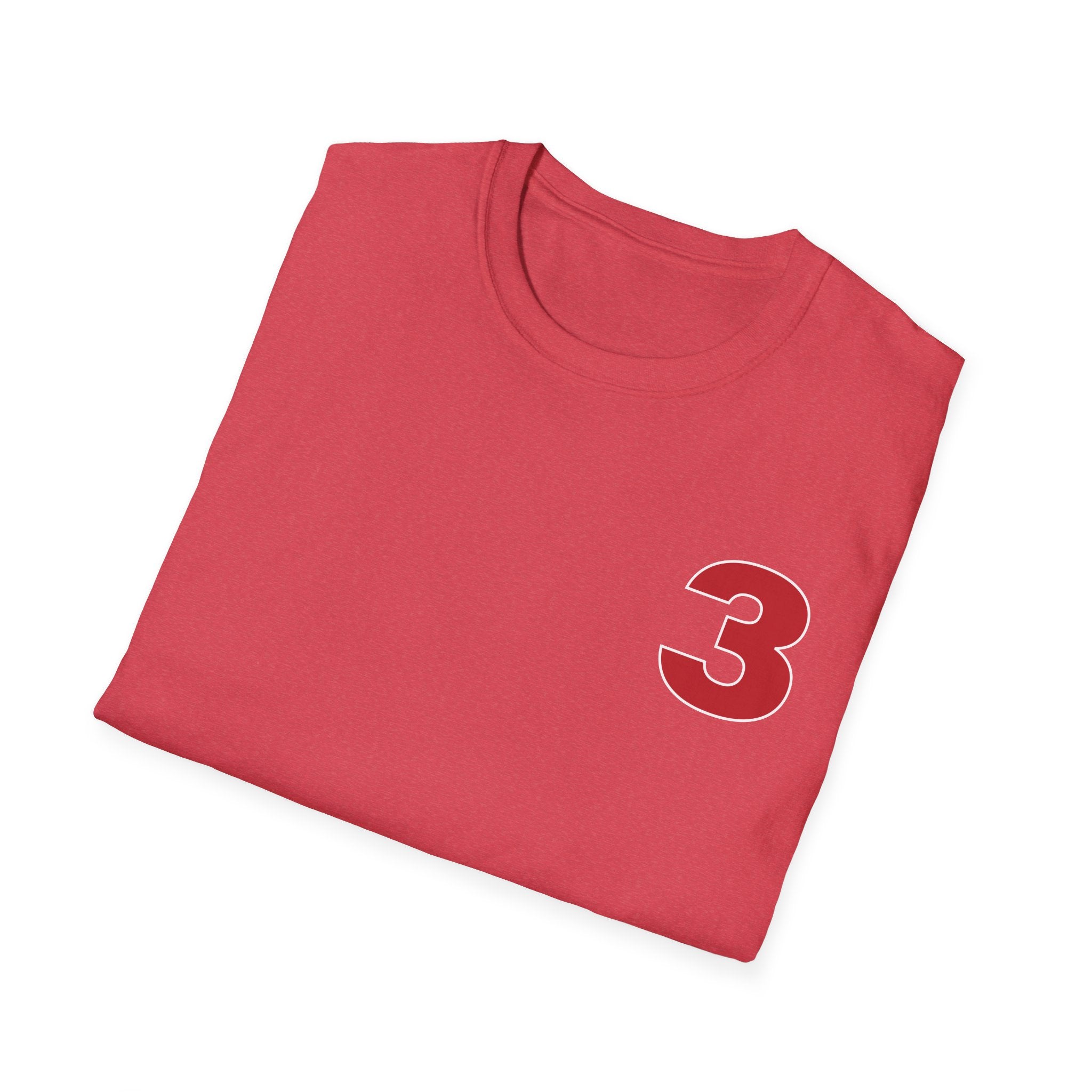 Station 3 front / Rhino back Logo - Gildan Soft Cotton Softstyle T-Shirt