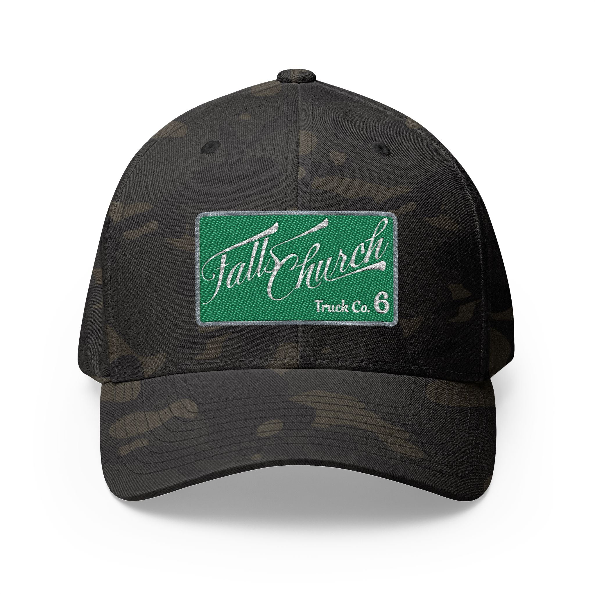 Arlington Falls Church Truck 6 - FLEXFIT Closed-Back Structured Cap (Embroidery)