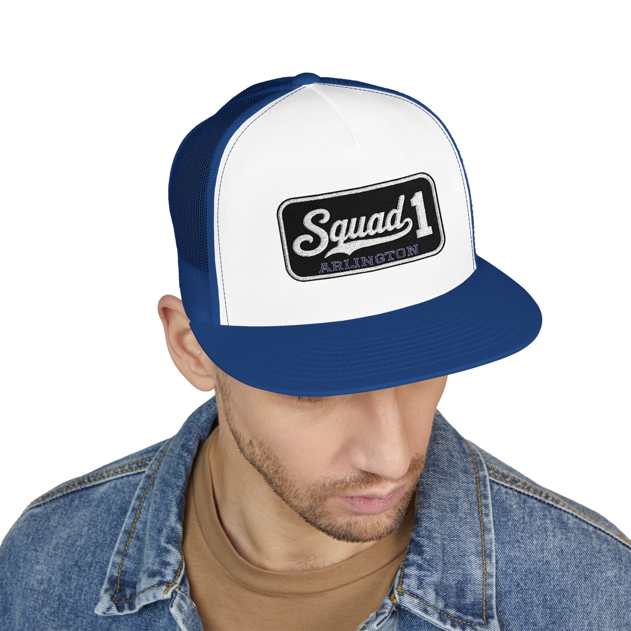 Arlington Squad 1 - 5 Panel Trucker Cap (Embroidery)