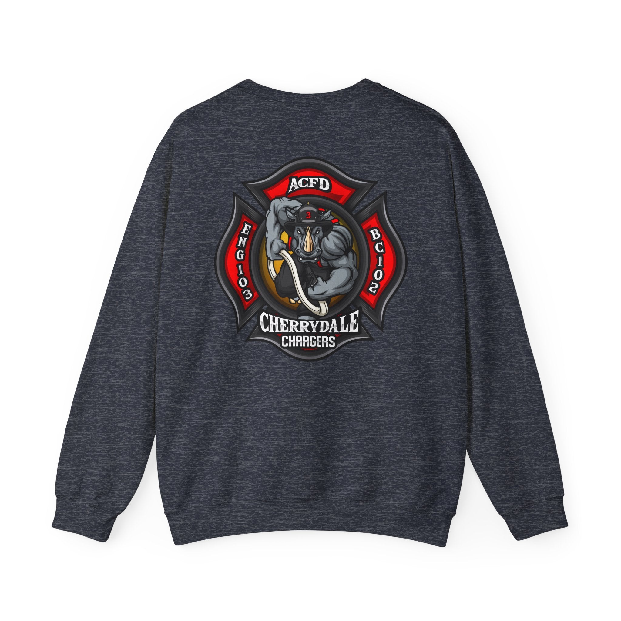 Arlington Station 3 Front/ Rhino Back - Gildan Sweatshirt Unisex Heavy Blend™