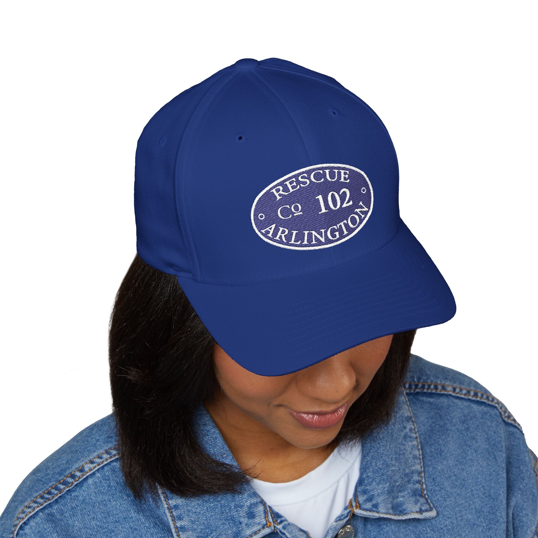 Arlington Rescue 2 Circle Patch - FLEXFIT Closed-Back Structured Cap (Embroidery)