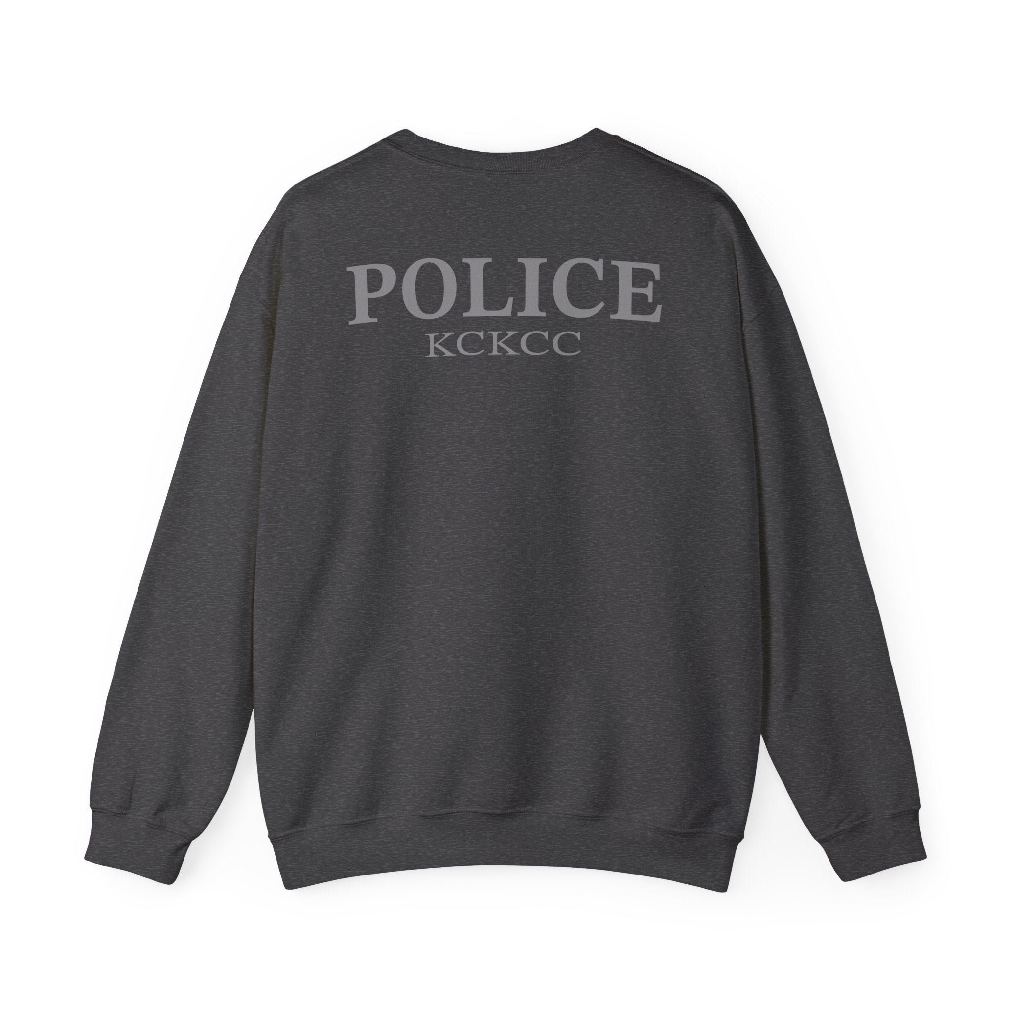 Kansas City College Police Patch Grey - Unisex Heavy Blend™ Crewneck Sweatshirt