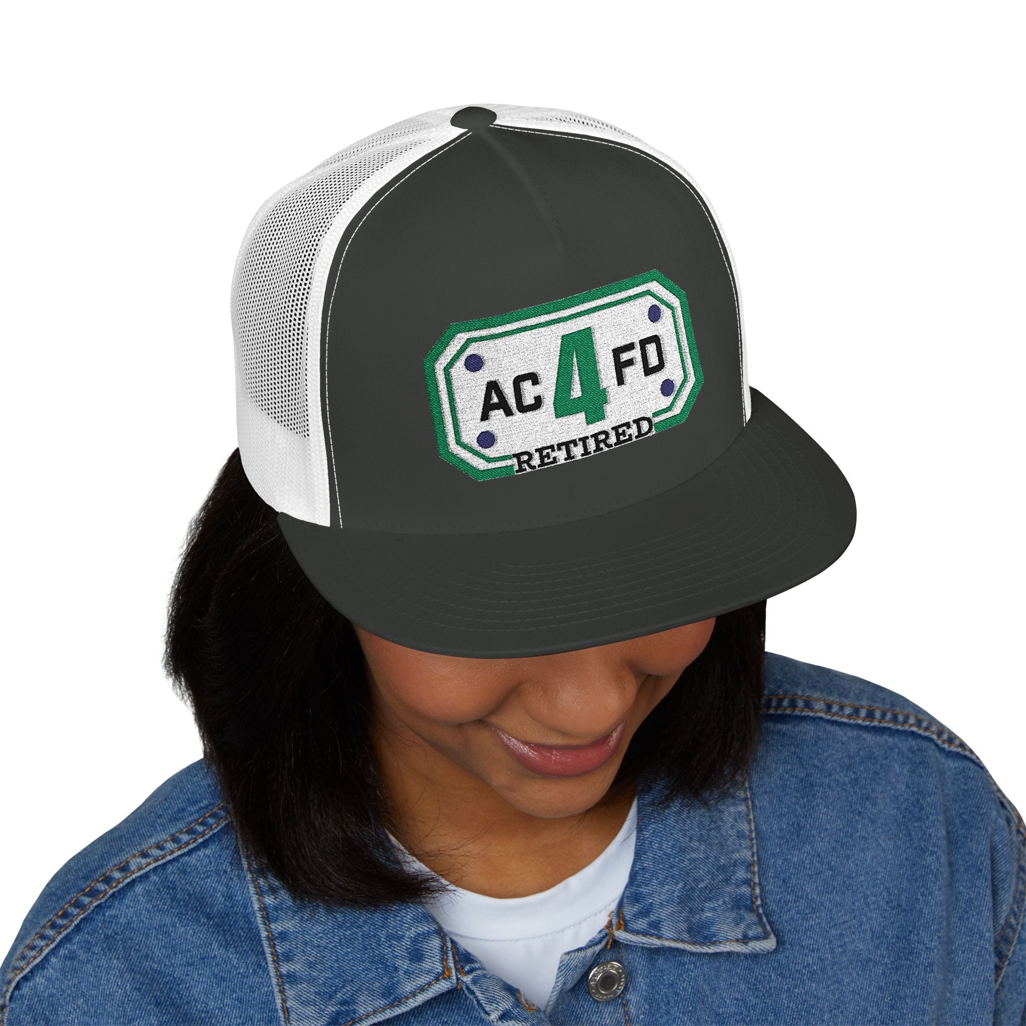 Retired Arlington Tower 4 - 5 Panel Trucker Cap (Embroidery)