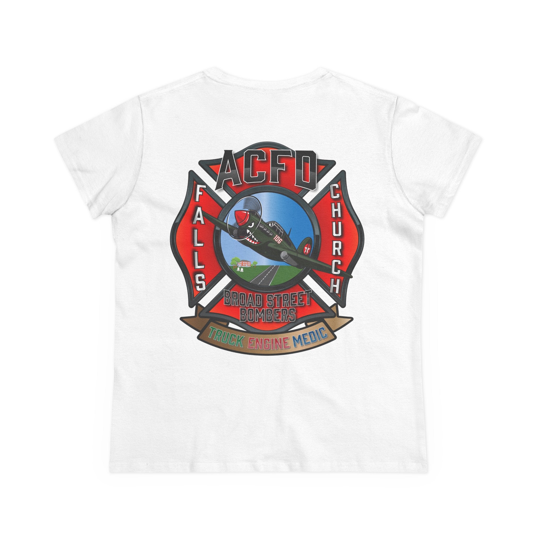 Women's Midweight Cotton Tee - Station 6 Broad Street Bombers