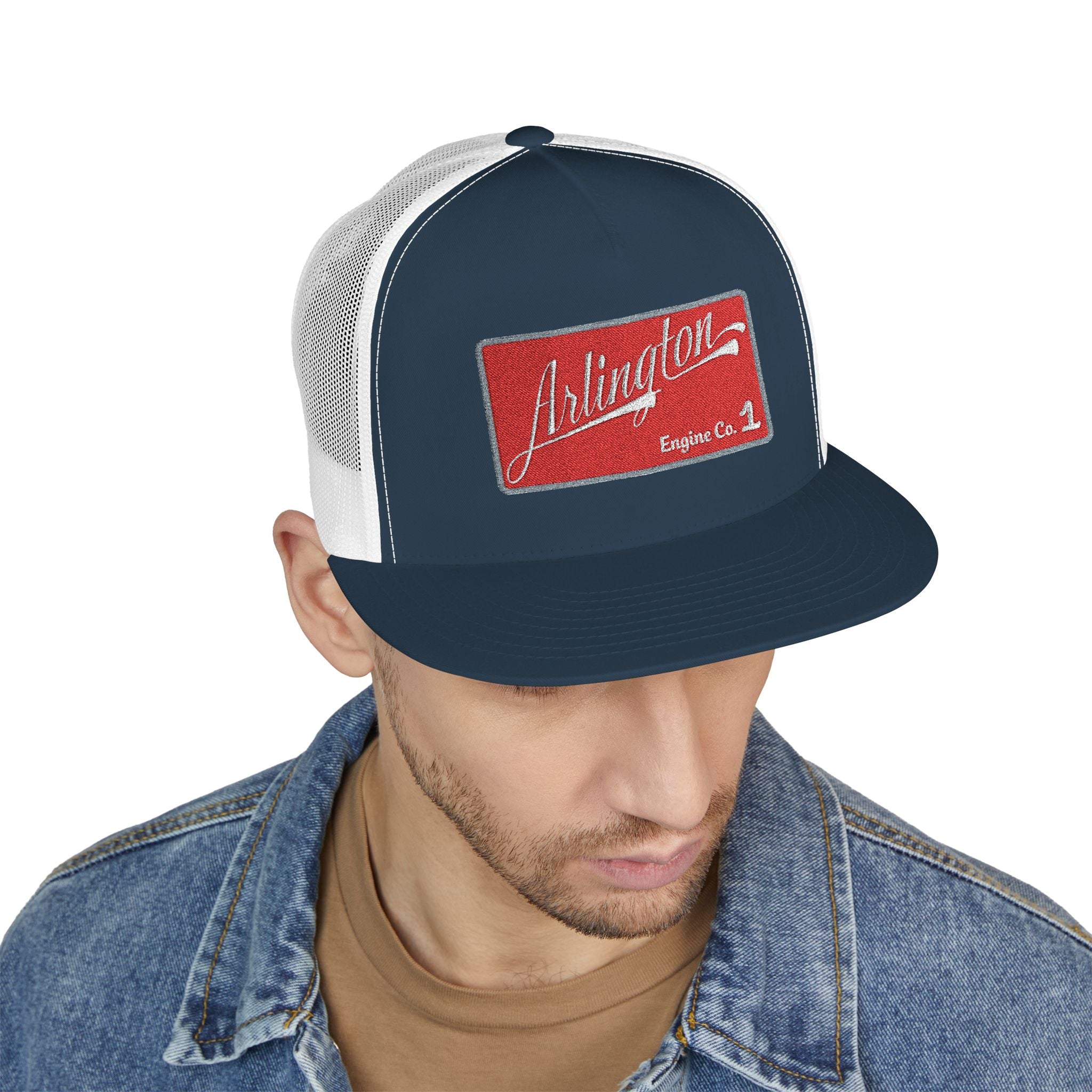 Arlington Engine Company 1 - 5 Panel Trucker Cap (Embroidery)