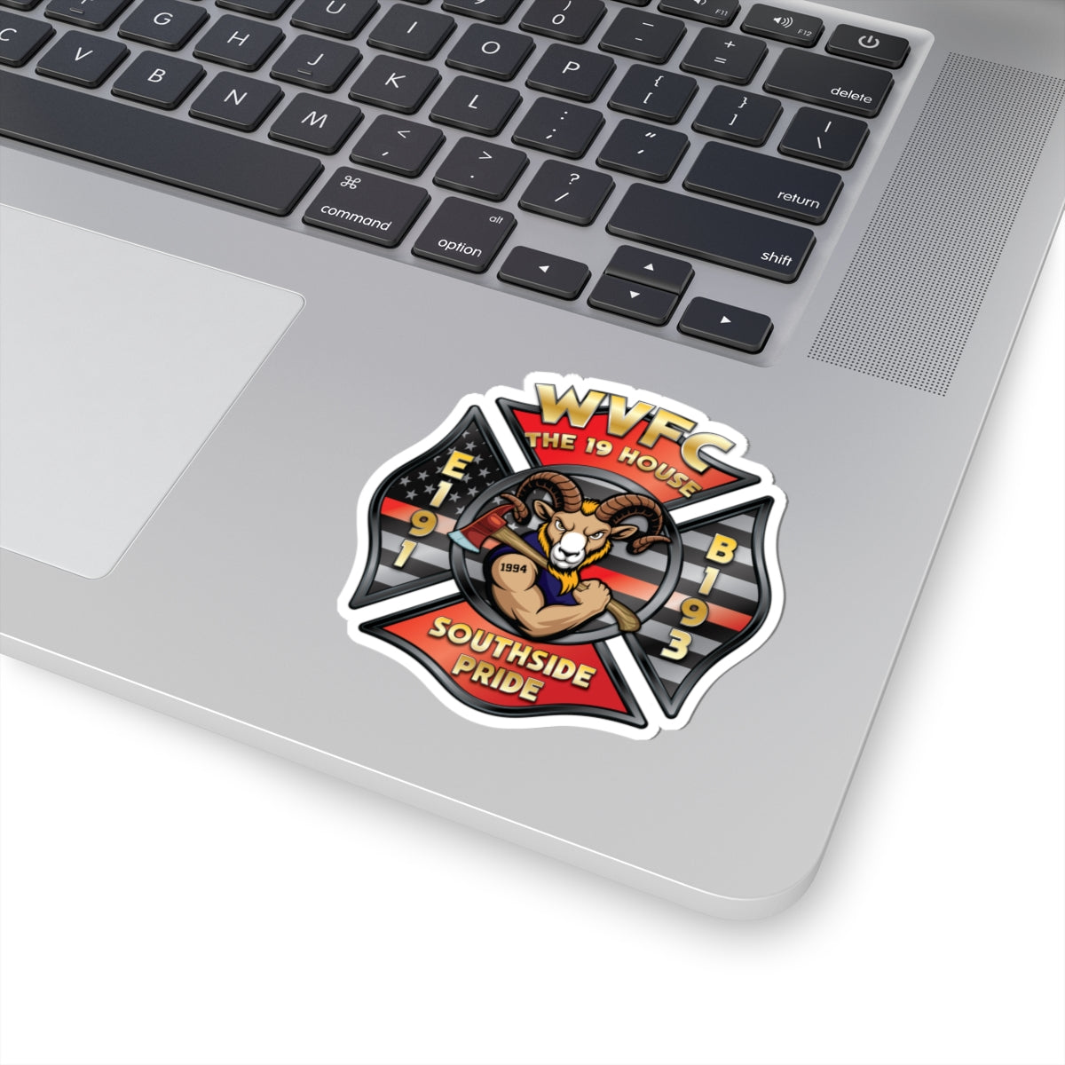 WVFC Goat Logo 1 - Kiss-Cut Stickers
