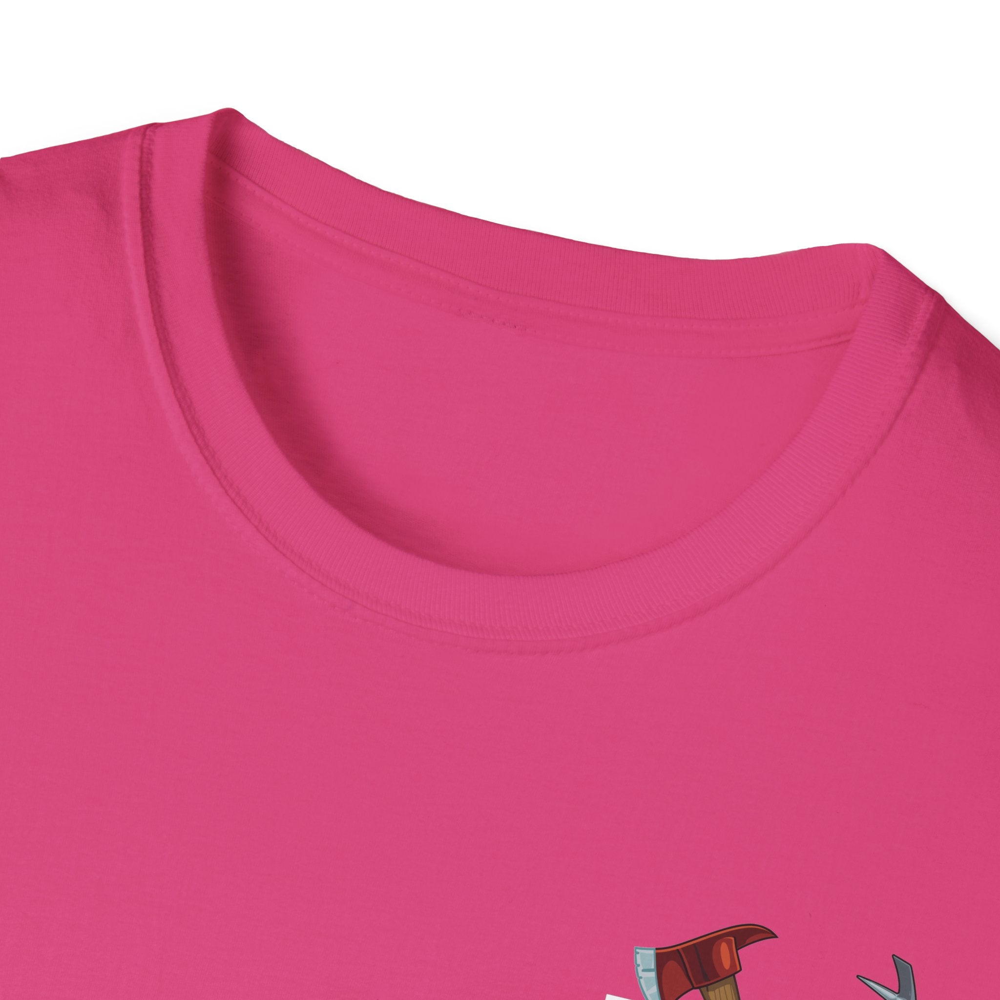 Firefighter US Flag - Unisex Softstyle T-Shirt