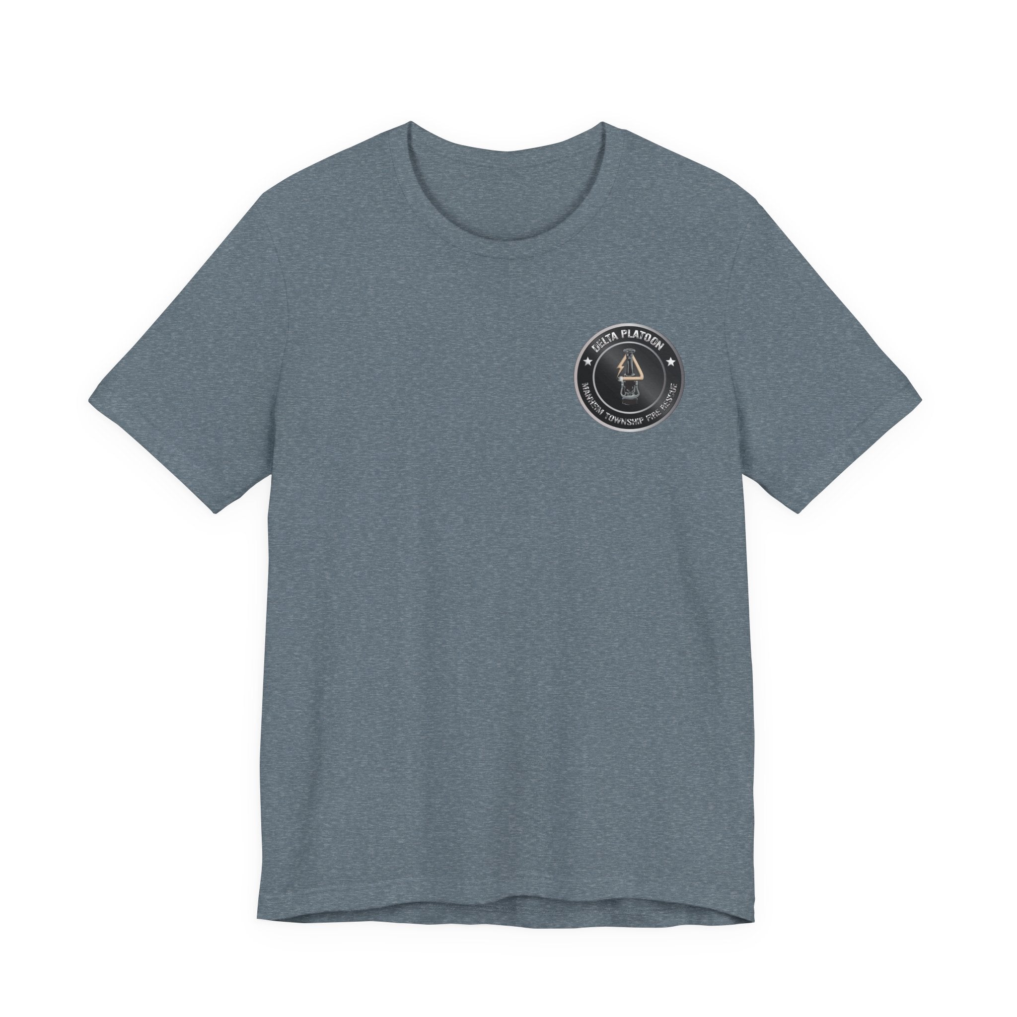 Manheim Township Local Delta Platoon Local white - Bella+Canvas Soft Unisex Tee