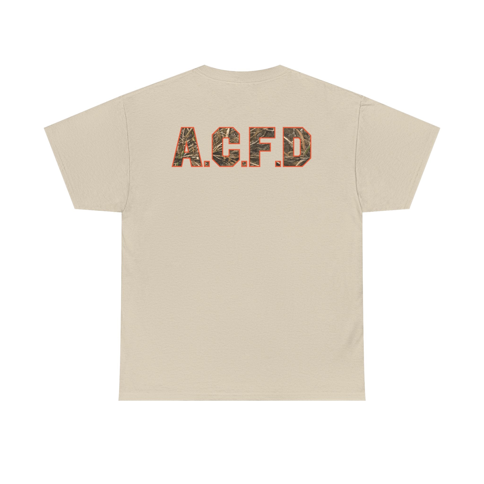 Heavy Cotton Unisex Tee - Arlington Camo Deer Hunter