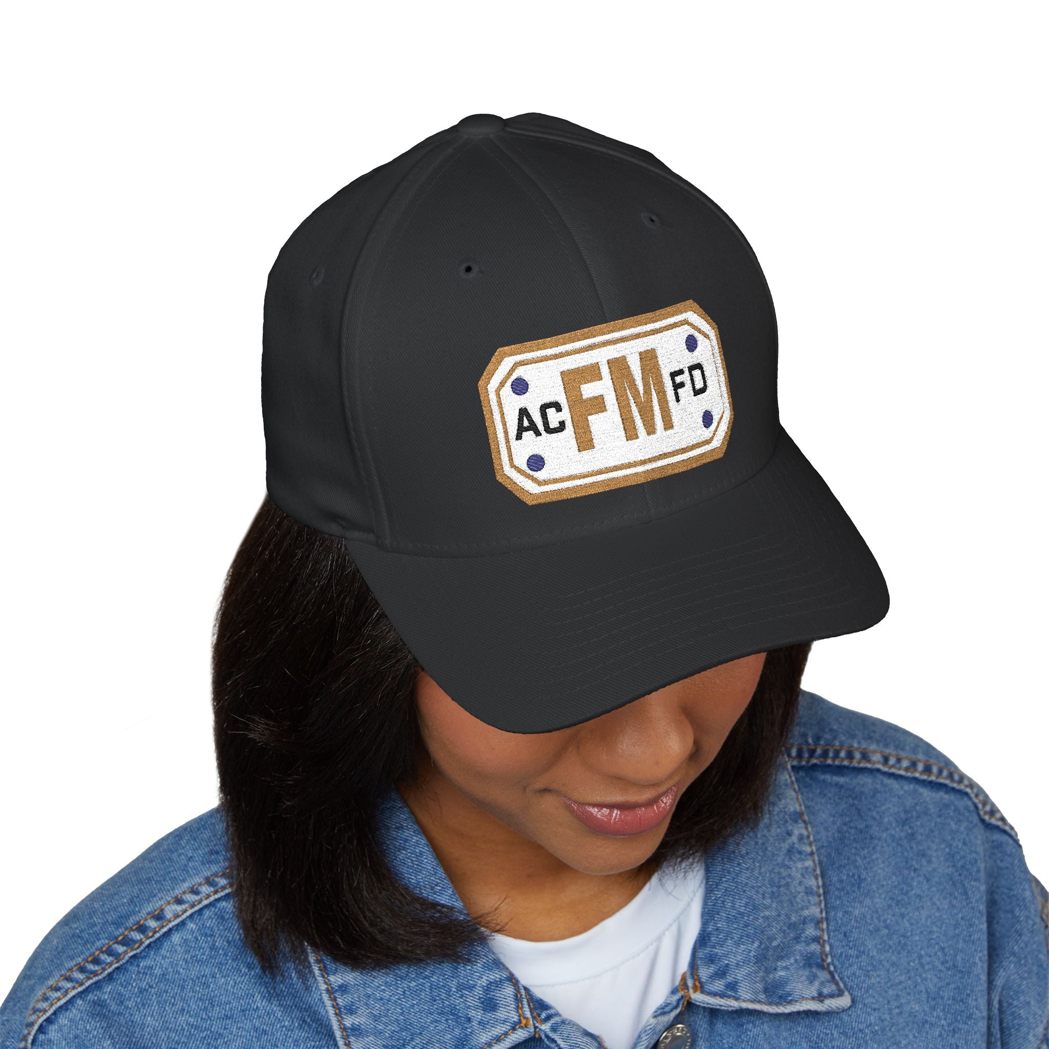 Arlington Fire Marshal Gold - FLEXFIT Closed-Back Structured Cap (Embroidery)