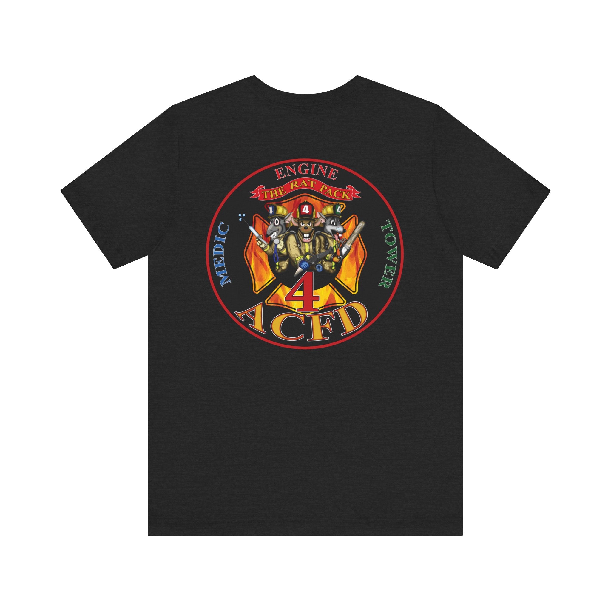 Station 4 RatPack on Back - Bella+Canvas Soft Unisex Tee