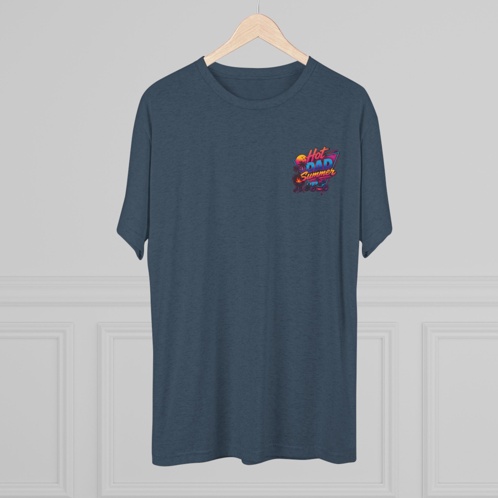 Hot Dad Summer Rock Shirt - NextLevel Tri-Blend Crew Tee