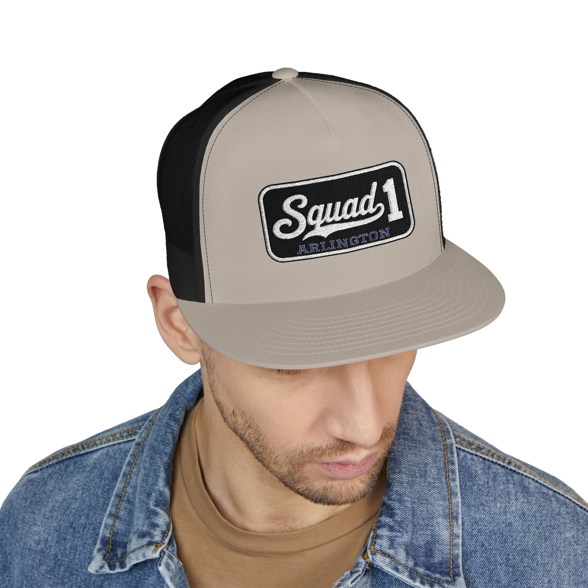 Arlington Squad 1 - 5 Panel Trucker Cap (Embroidery)