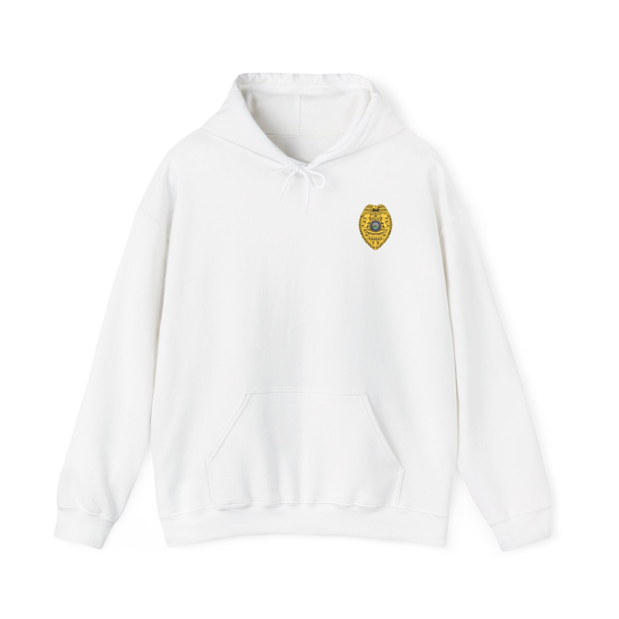 Kansas City College Police Department Badge - Unisex Heavy Blend™ Hooded Sweatshirt
