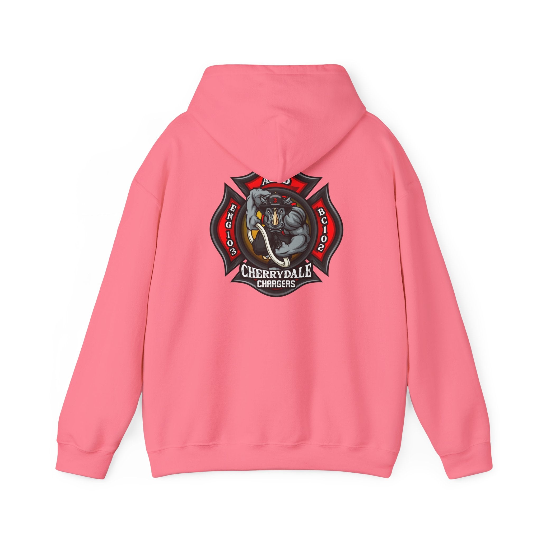 Arlington Station 3 Rhino Front/Back - Gildan Heavy Blend™ Hooded Sweatshirt