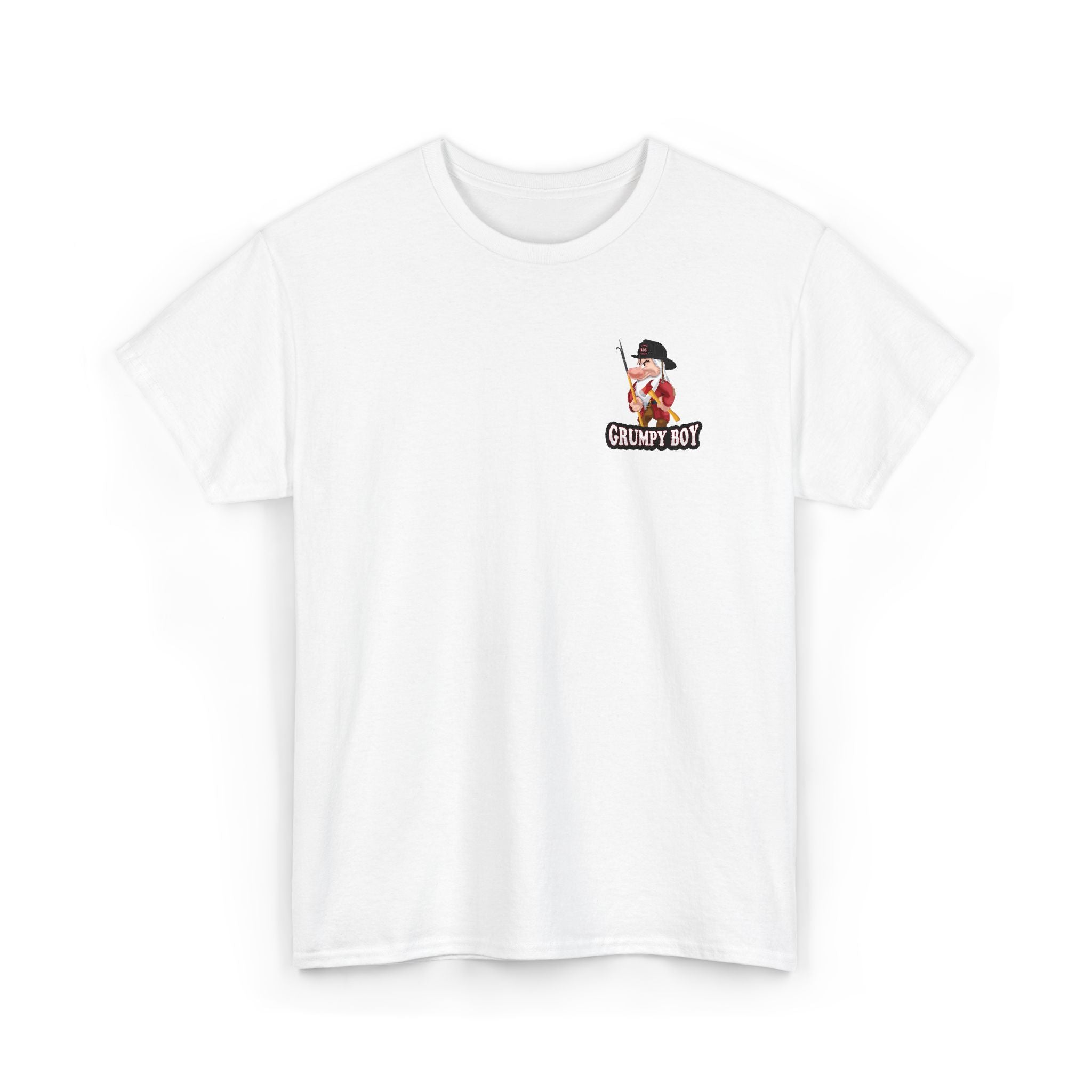 Grumpy Boy Firefighter - Heavy Cotton Unisex Tee