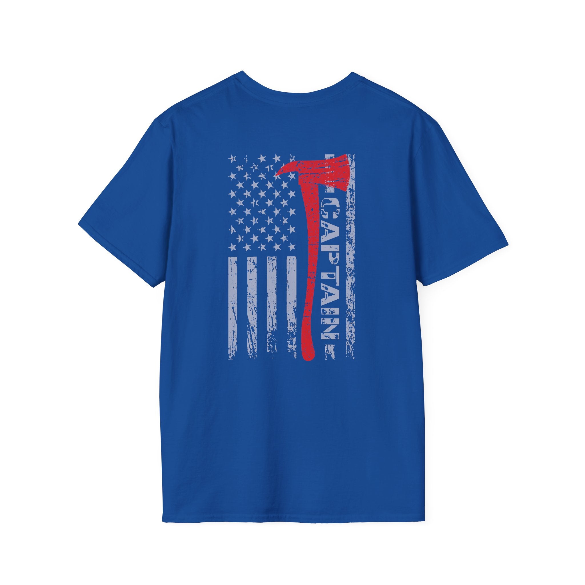 Captain US Flag - Unisex Softstyle T-Shirt