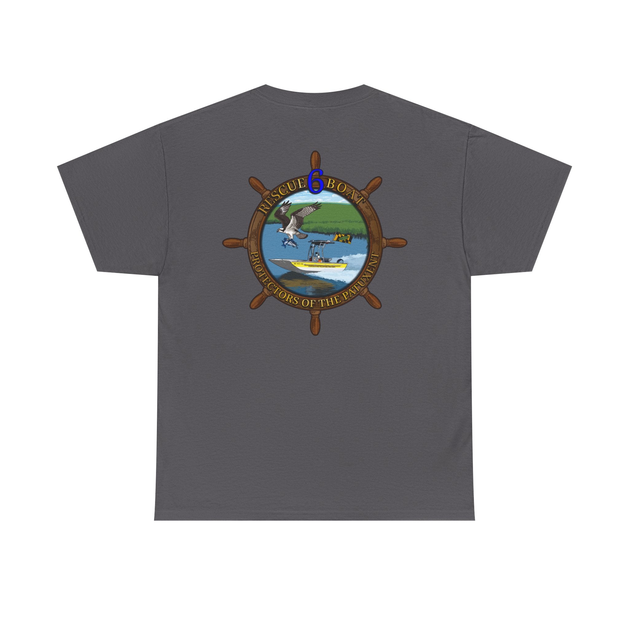 Huntingtown Vol. Fire Boat 6 - Heavy Cotton Unisex Tee