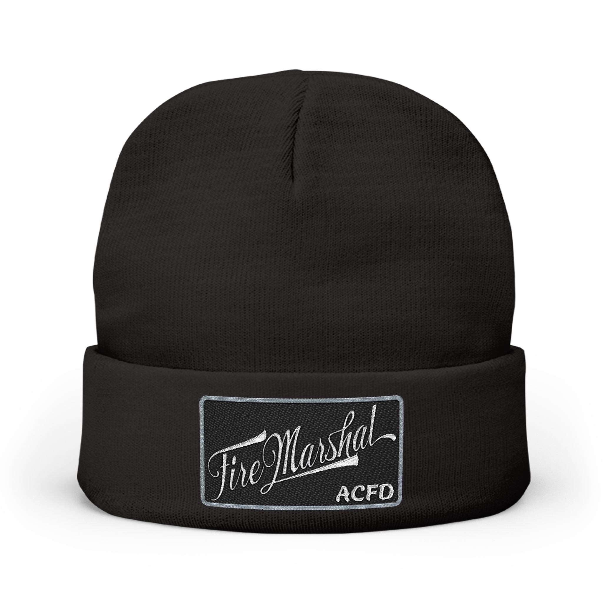 Arlington Fire Marshal Written- Knit Beanie (Embroidery)