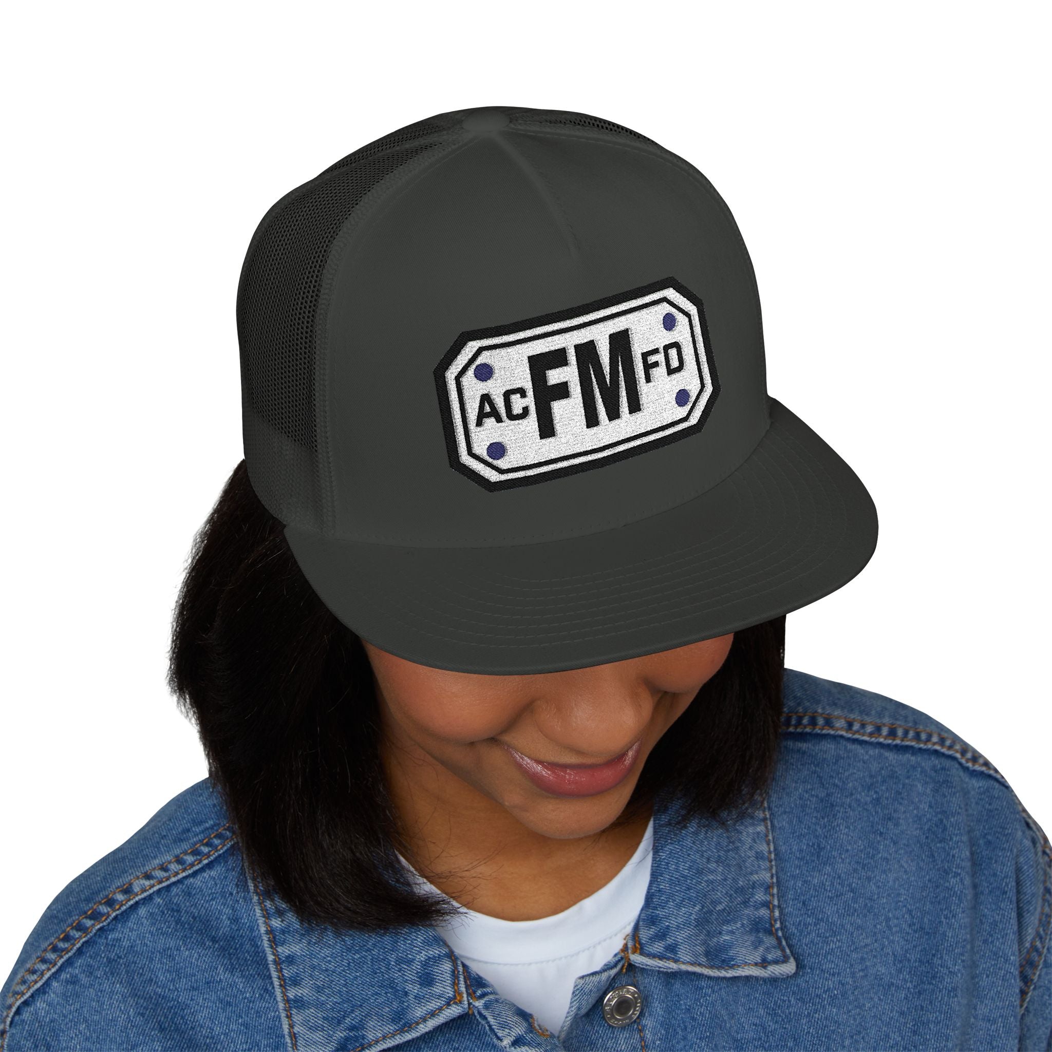 Arlington Fire Marshal - 5 Panel Trucker Cap (Embroidery)