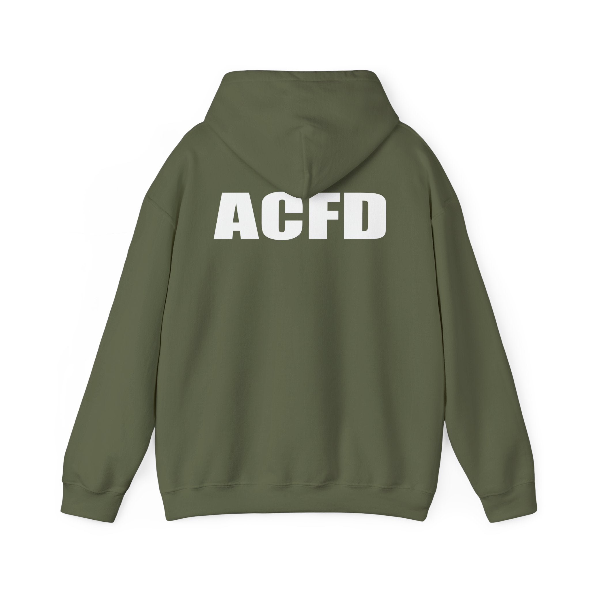 Arlington Station 3 Rhino Front/ACFD FF Back - Gildan Heavy Blend™ Hooded Sweatshirt