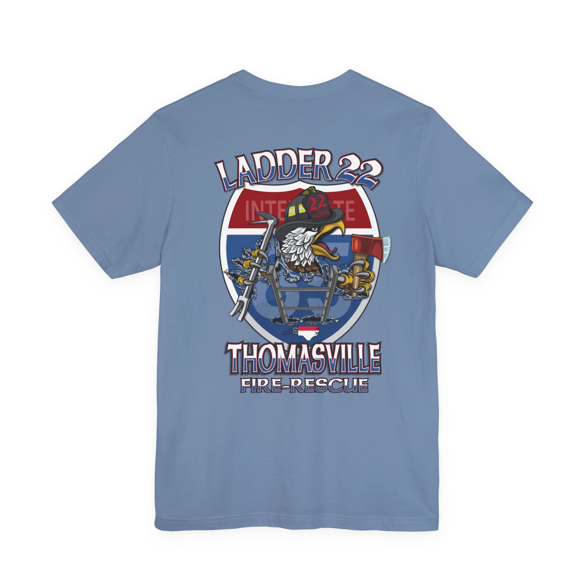 Thomasville Fire NC Ladder 22  - Bella+Canvas Soft Unisex Tee