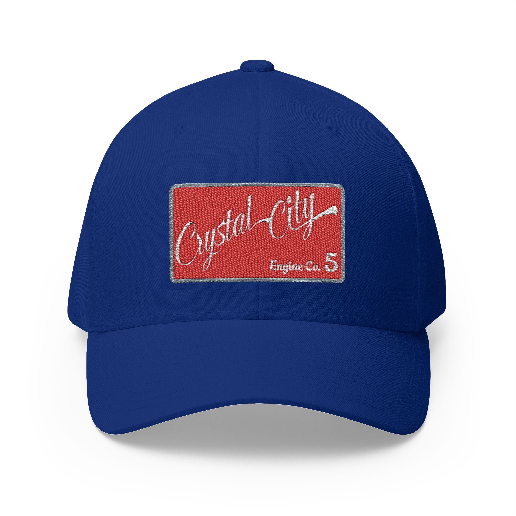 Arlington Crystal City Engine 5 - FLEXFIT Closed-Back Structured Cap (Embroidery)