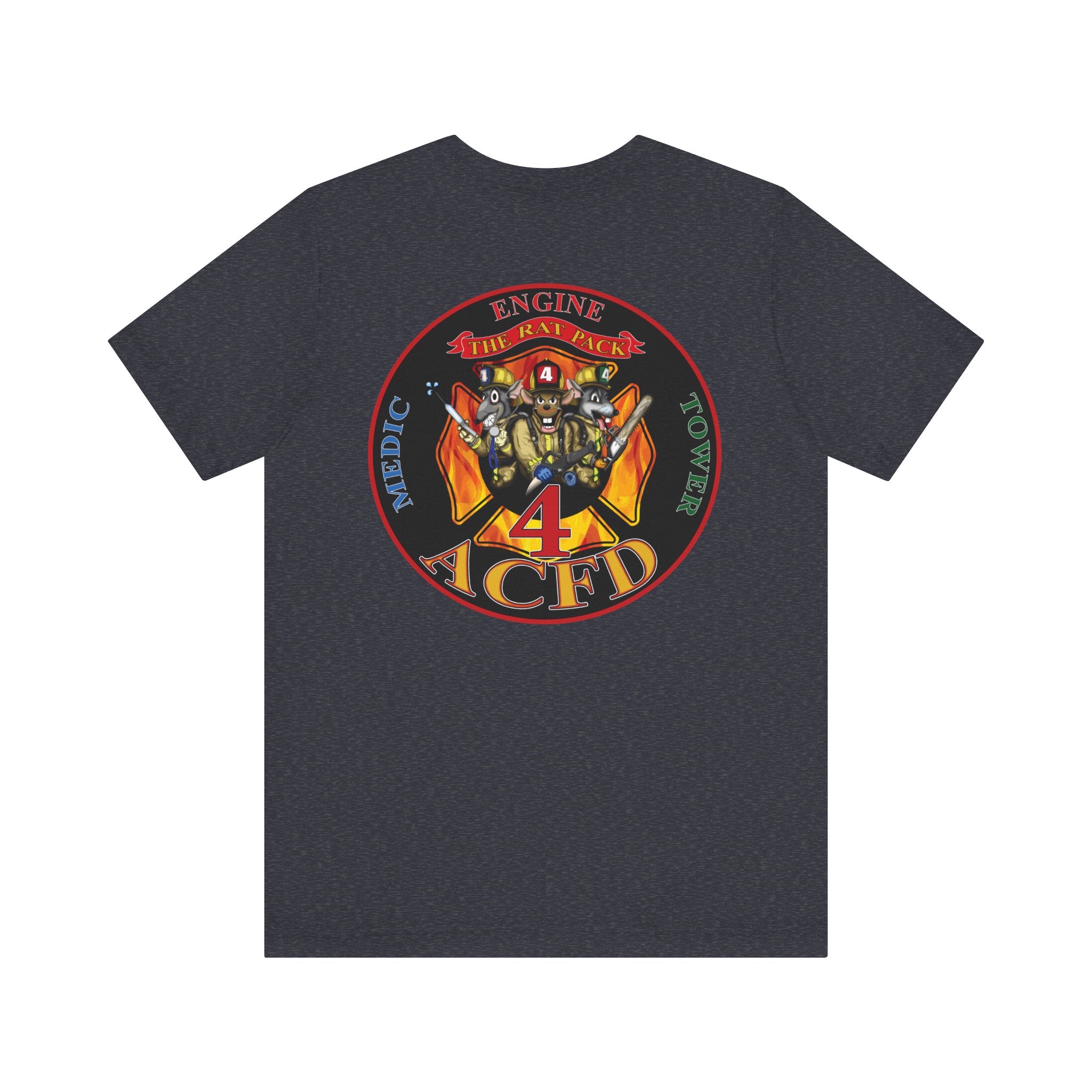 Station 4 RatPack on Back - Bella+Canvas Soft Unisex Tee
