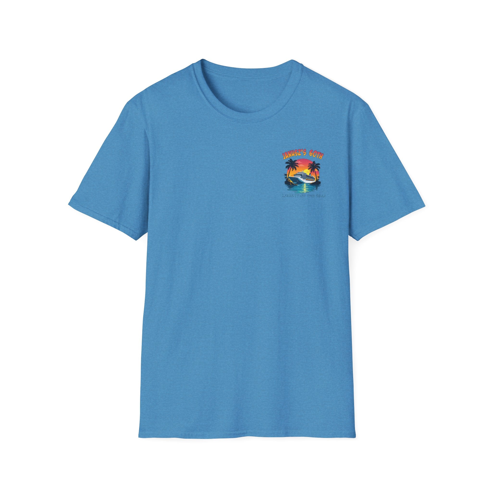 Renee Family Cruise Colorful - Unisex Softstyle Cotton T-Shirt