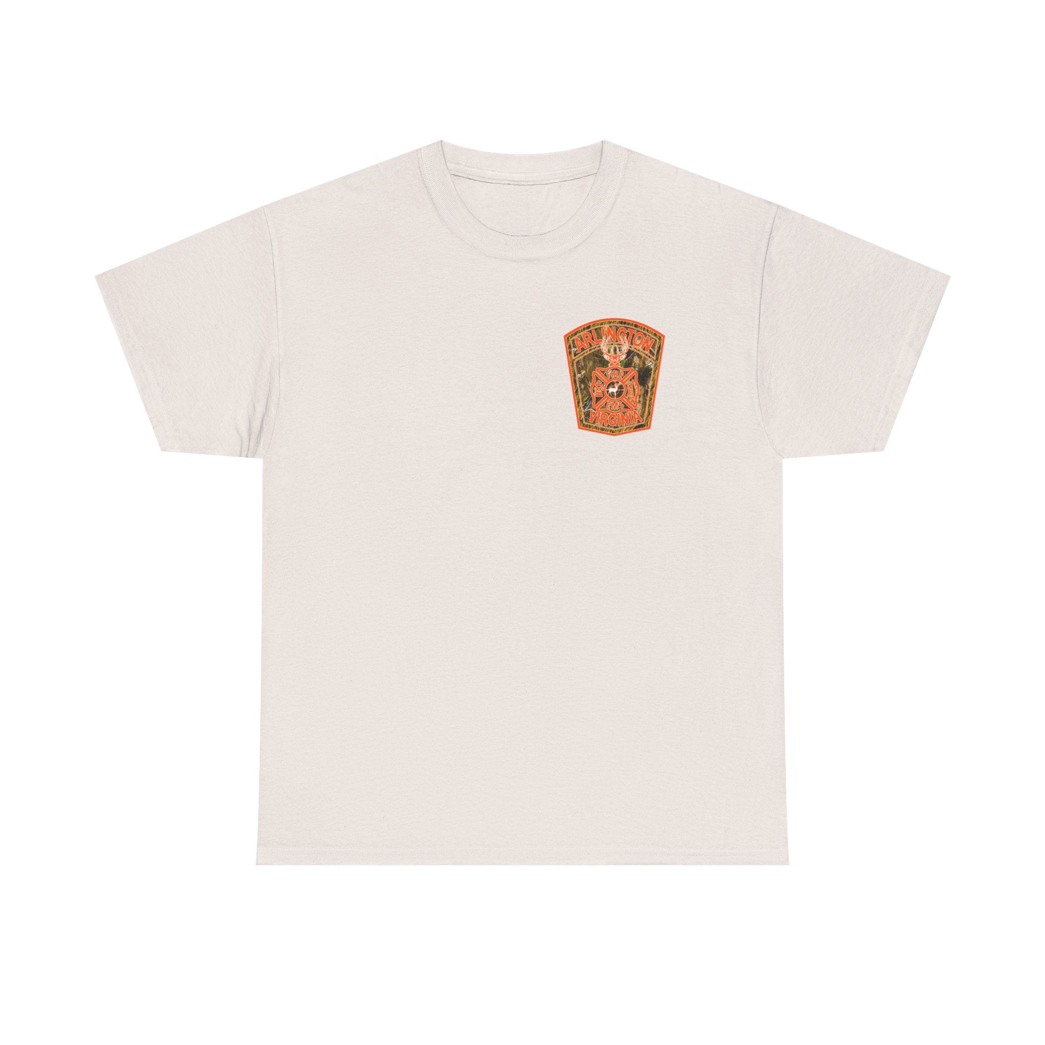 Heavy Cotton Unisex Tee - Arlington Camo Deer Hunter
