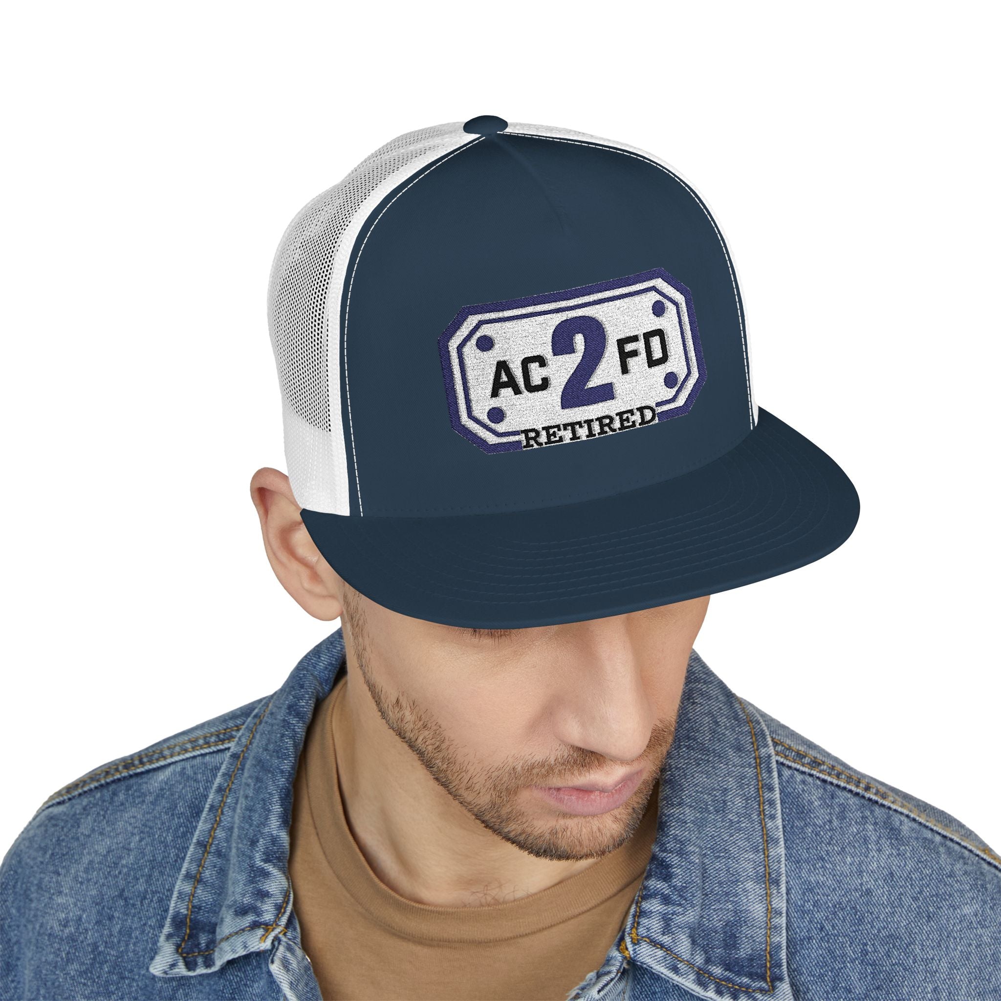 Retired Arlington Rescue 2 - 5 Panel Trucker Cap (Embroidery)