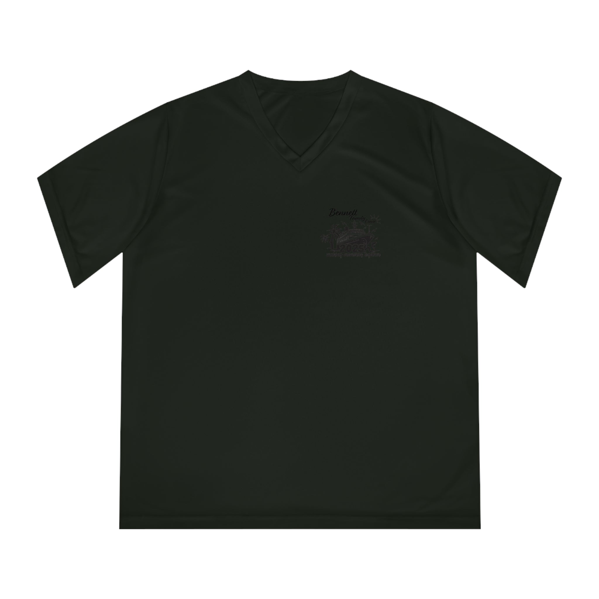 Bennett Family Cruise Black logo - Women's Performance V-Neck T-Shirt