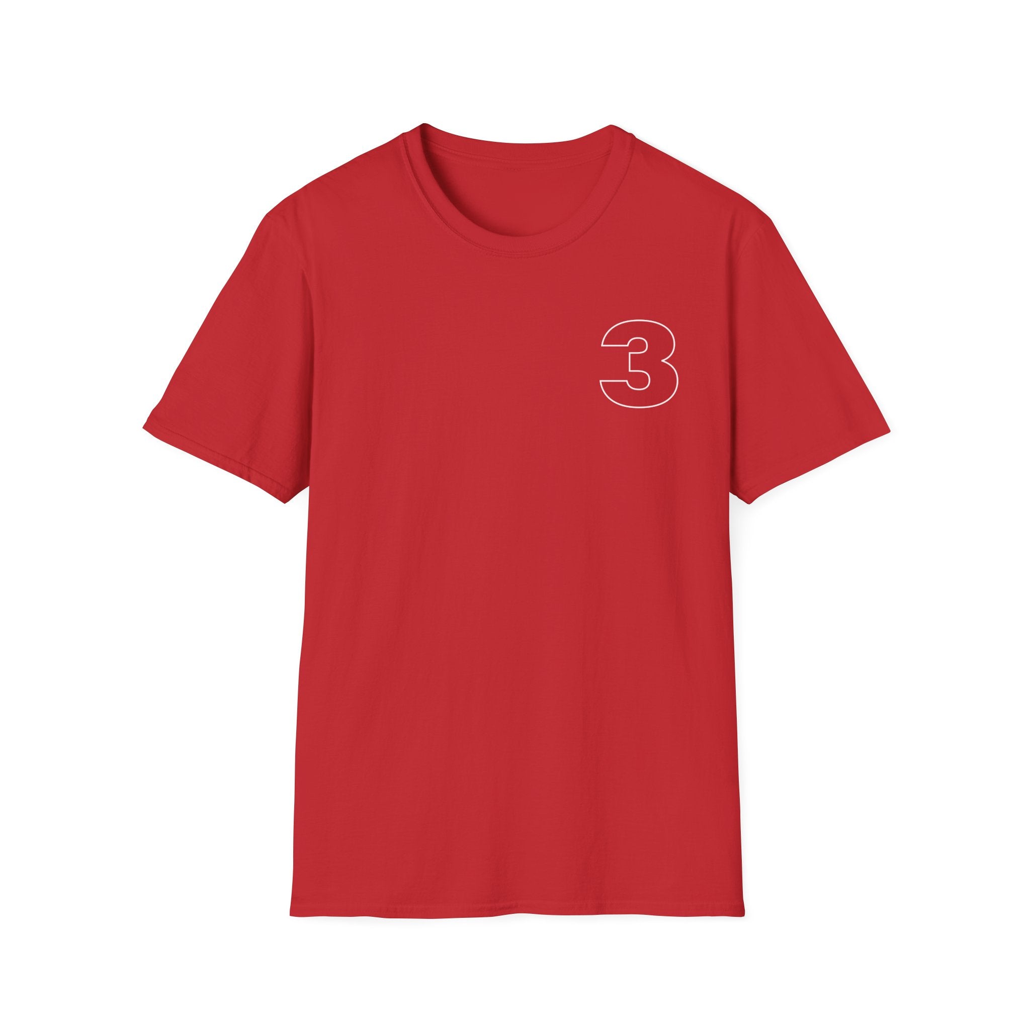 Station 3 front / Rhino back Logo - Gildan Soft Cotton Softstyle T-Shirt
