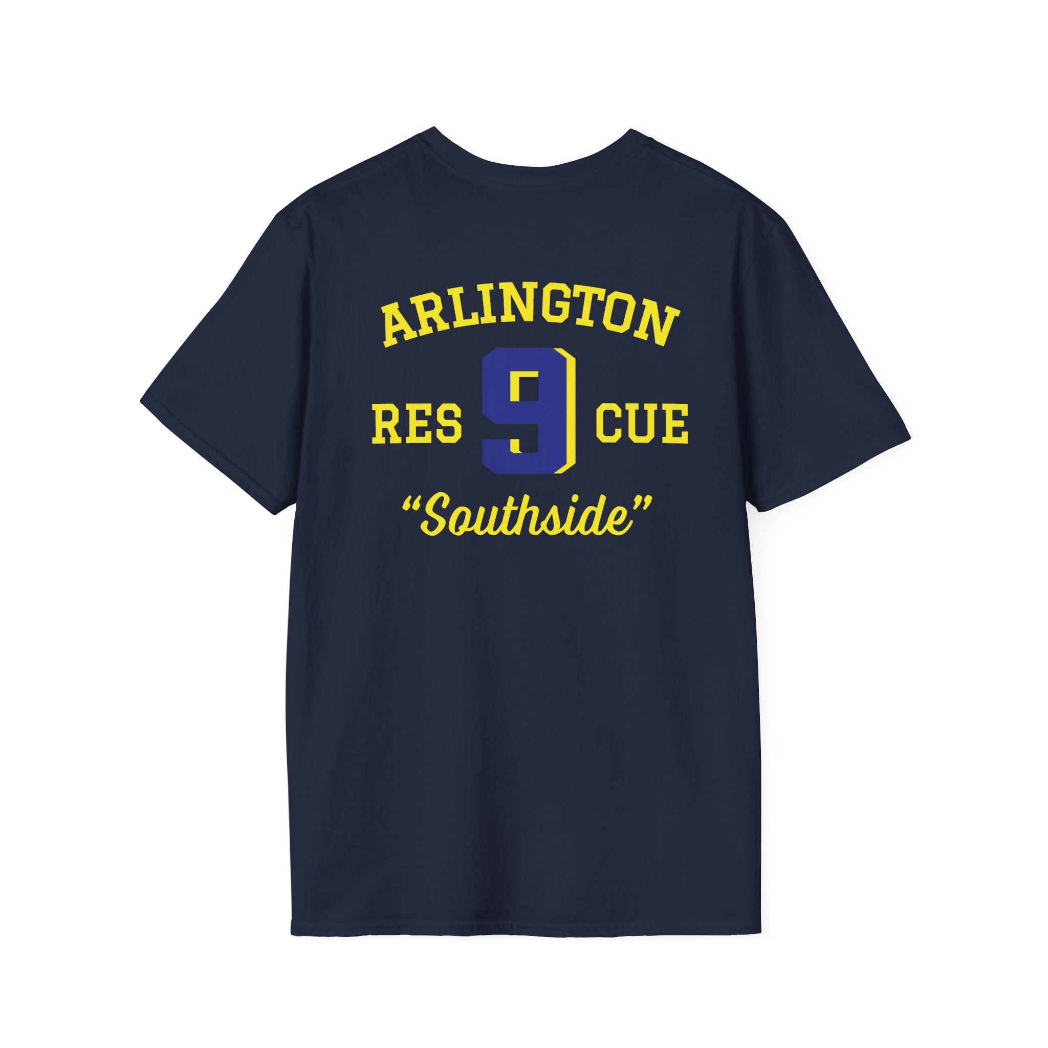 Station 9 Taz Front / Officer Rescue 9 back - Gildan Soft Cotton Softstyle T-Shirt